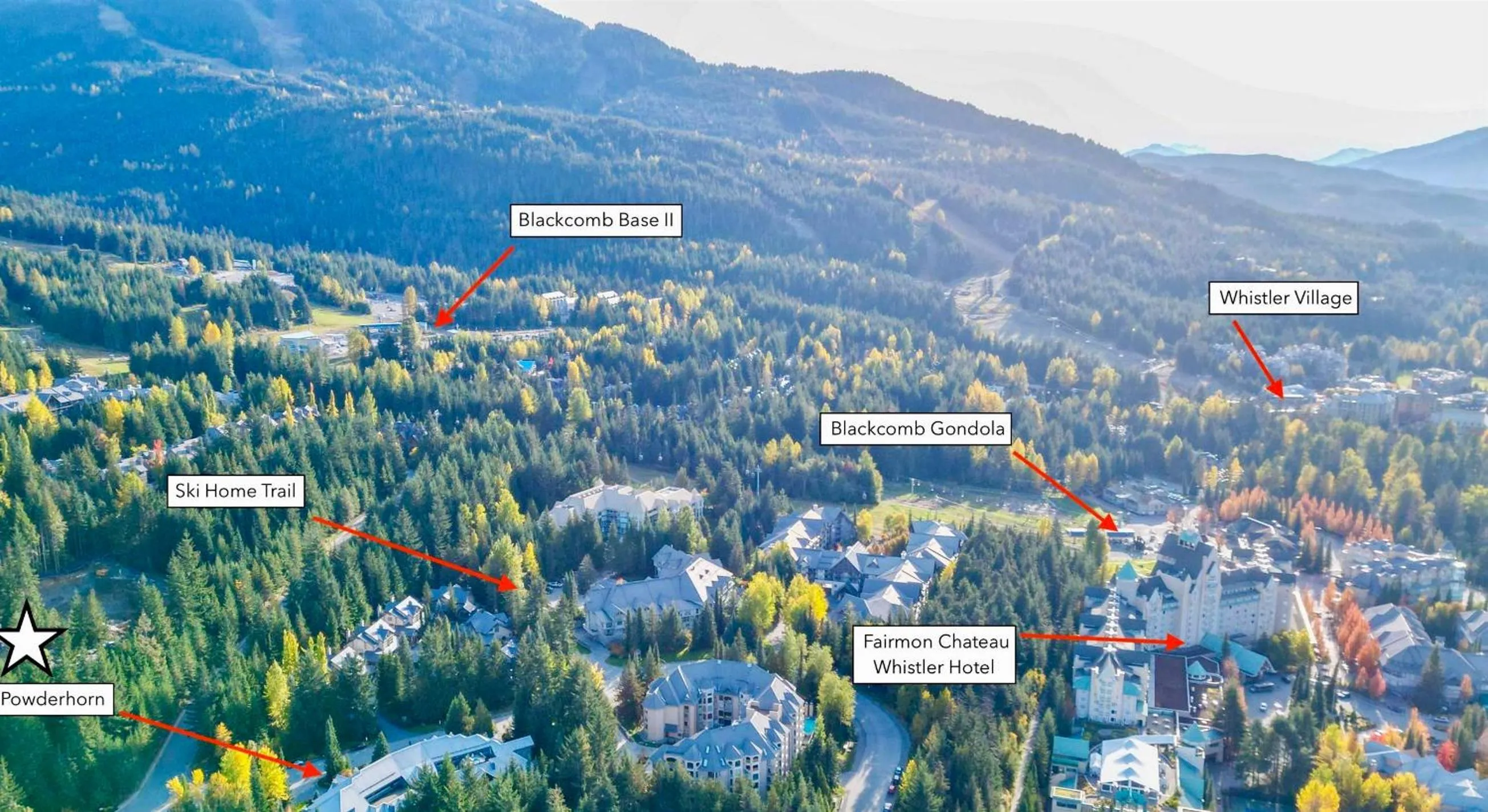 Floor plan in Powderhorn by Whistler Blackcomb Vacation Rentals