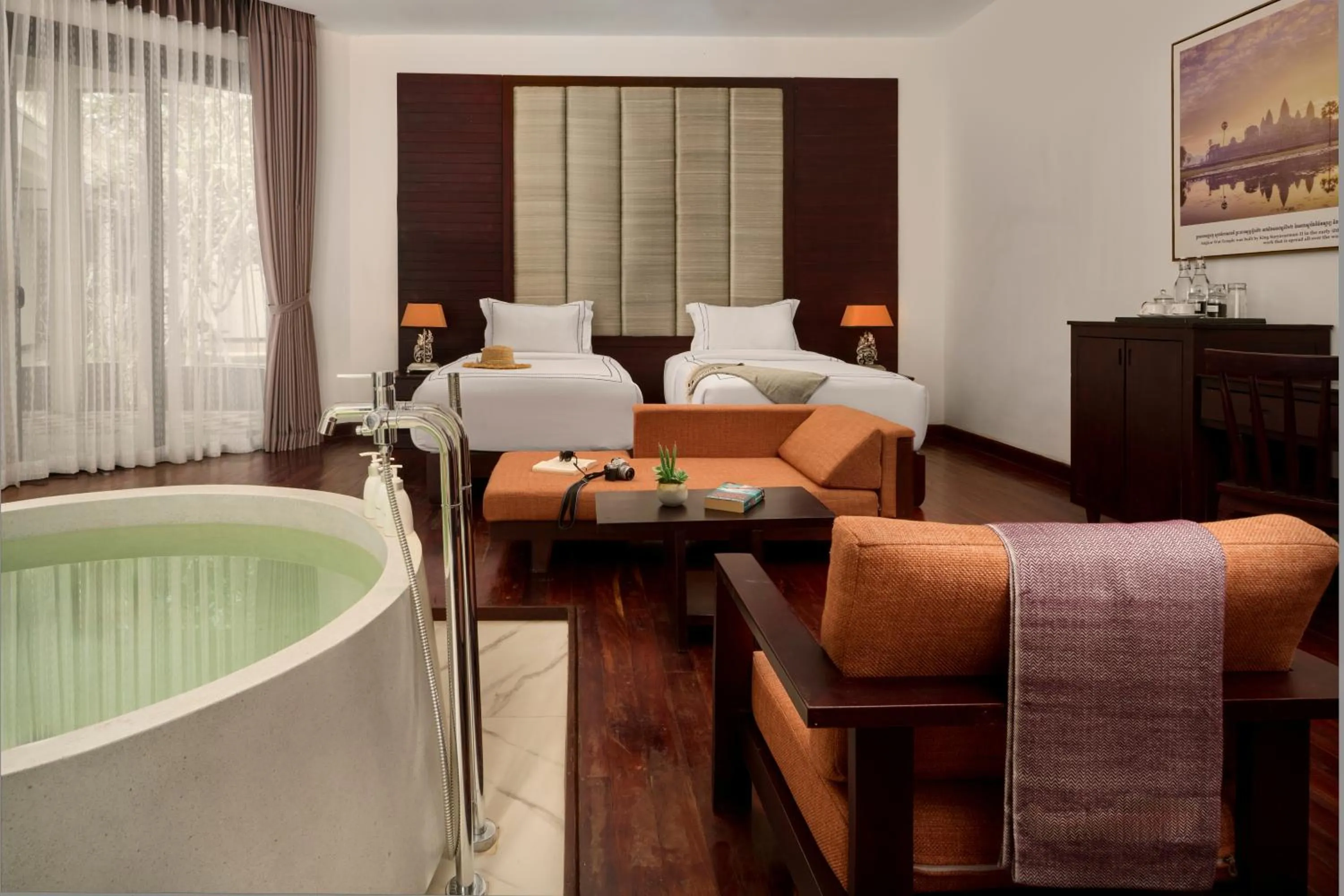 Photo of the whole room, Bed in The Embassy Angkor Resort & Spa