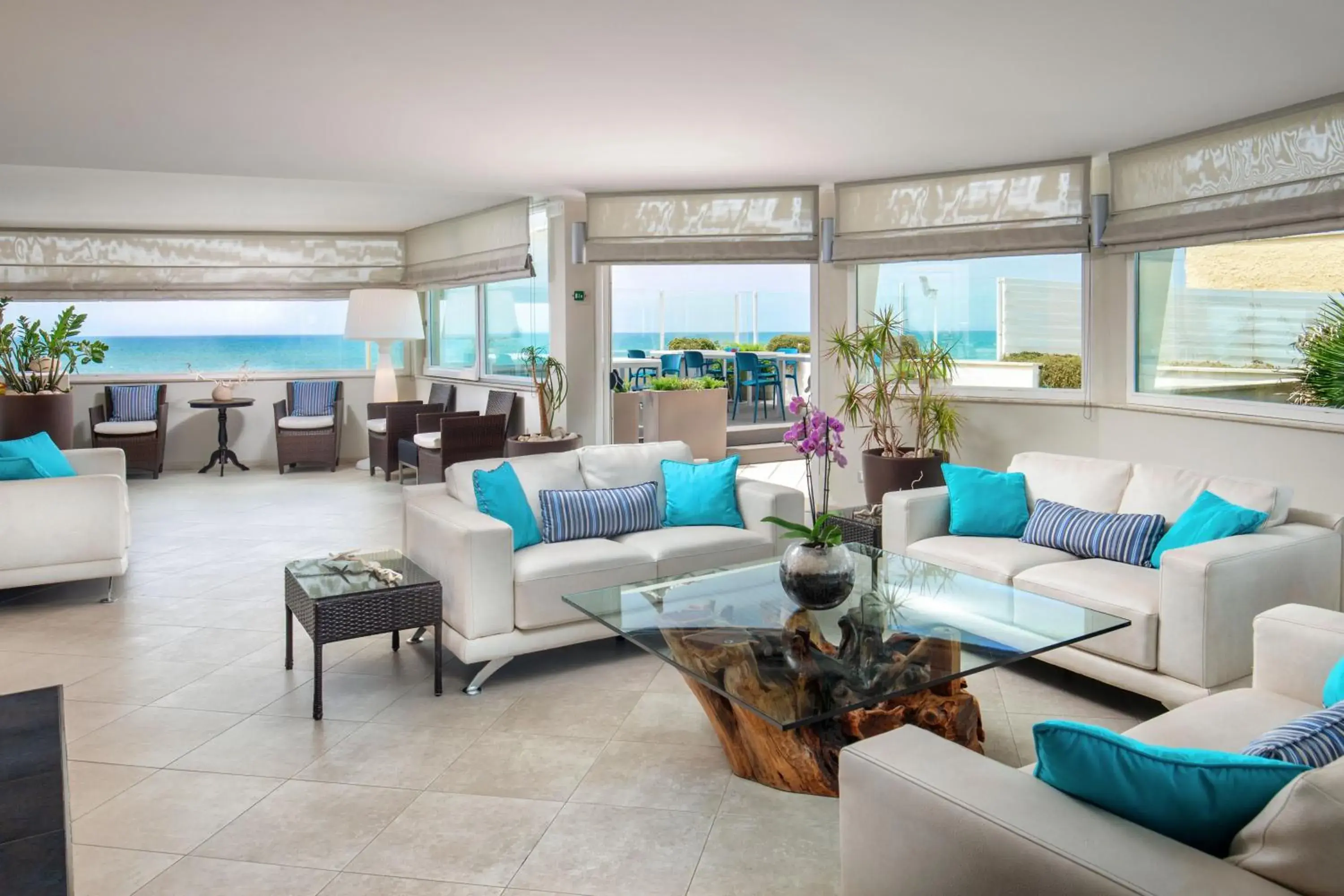 Lobby or reception in Hotel Miramare Lobby or reception in Hotel Miramare