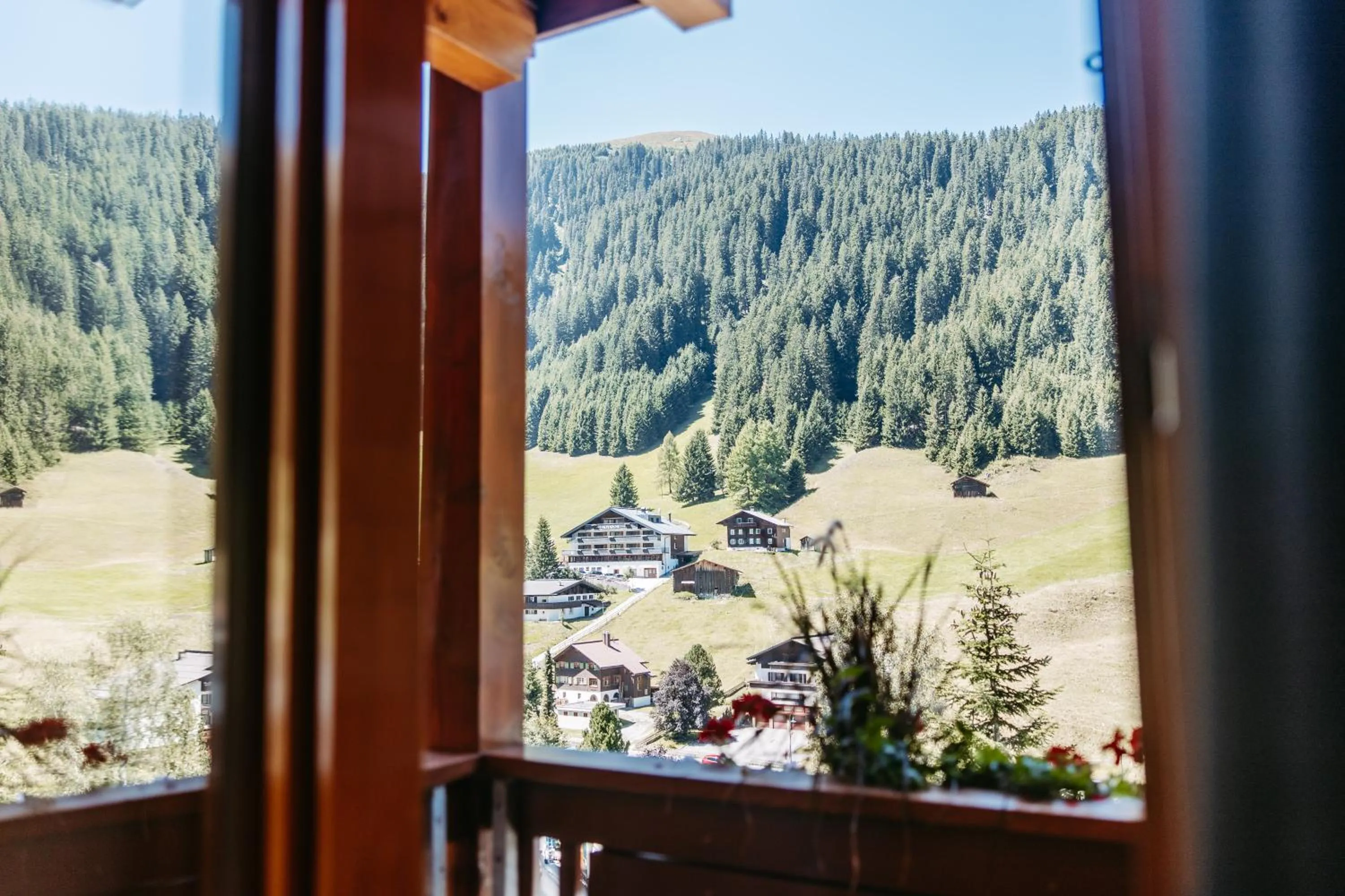 View (from property/room) in Hotel Bradabella - Montafon