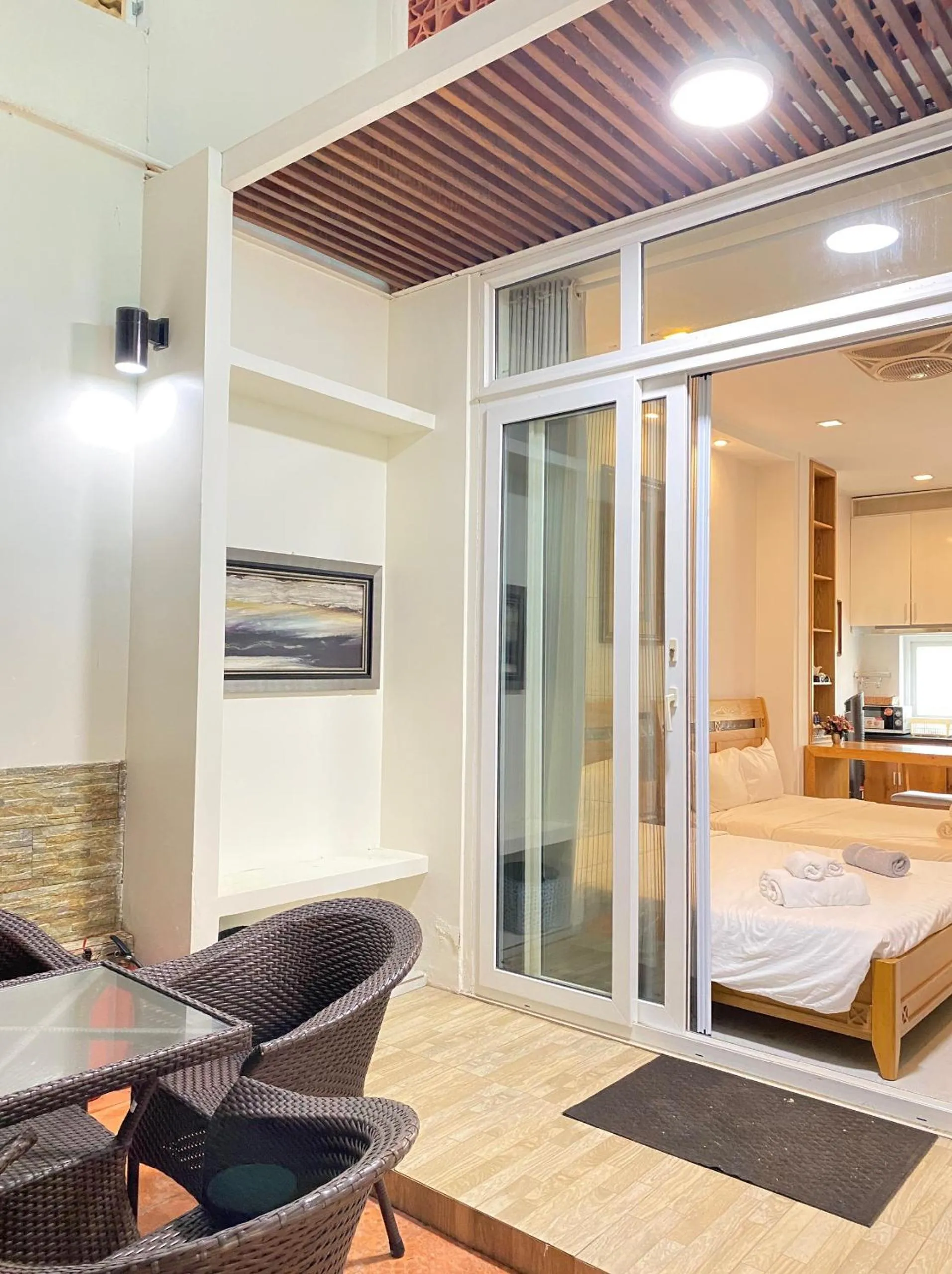 Bed in Qli Hotel Muine