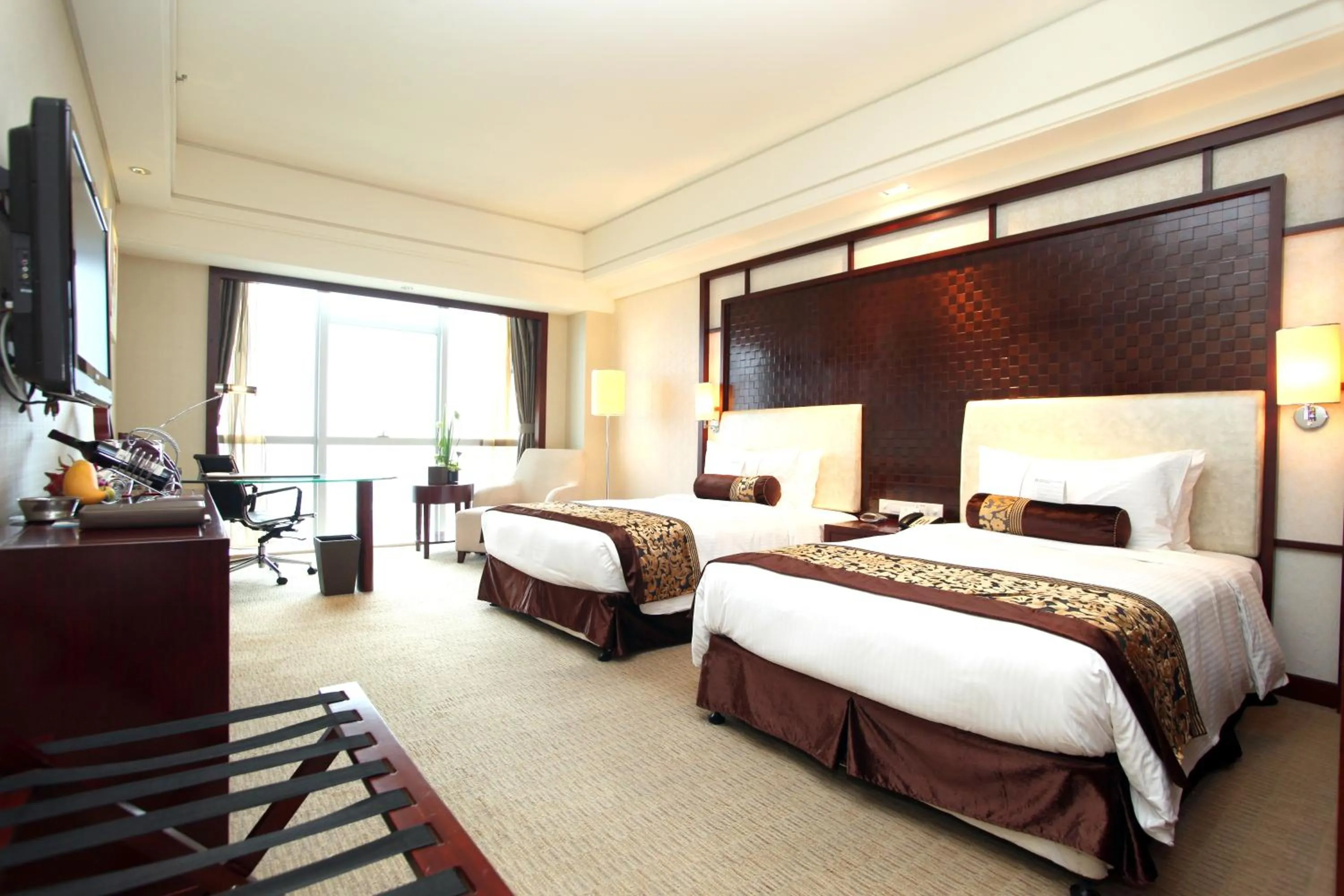 Bed in Haiwaihai Grand Hotel Ma'anshan