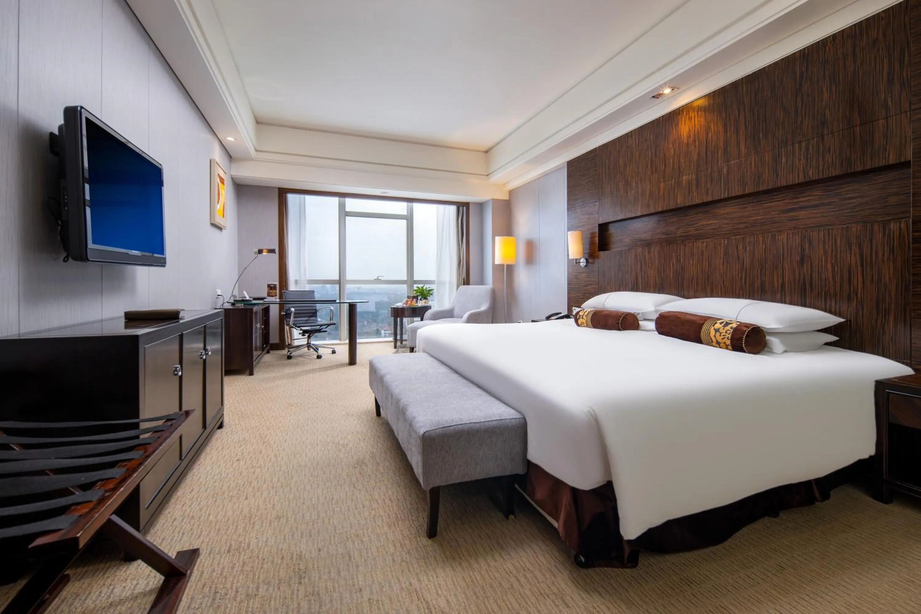 Bed in Haiwaihai Grand Hotel Ma'anshan