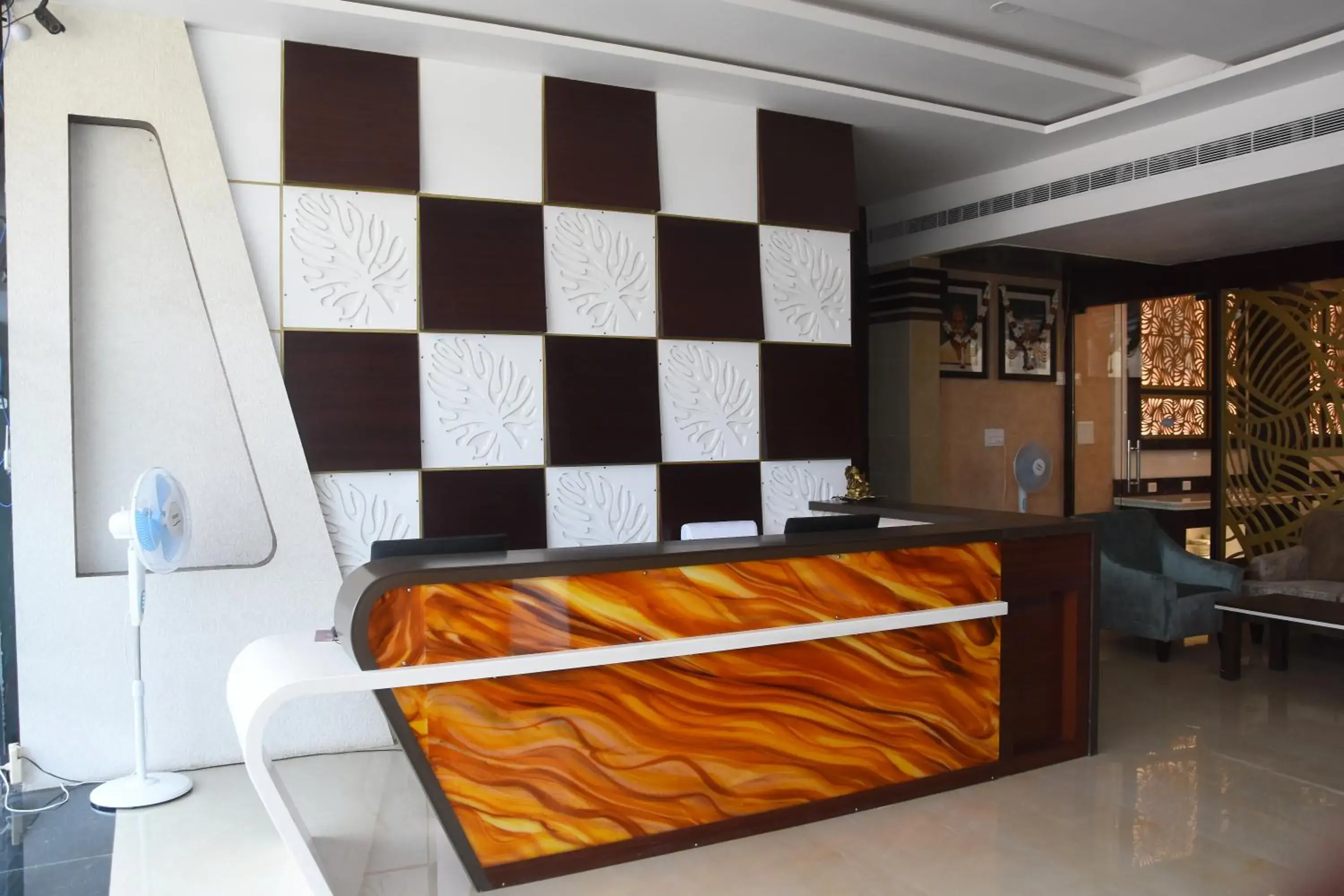 Lobby or reception, Bed in Hotel Nand Residency Lobby or reception, Bed in Hotel Nand Residency