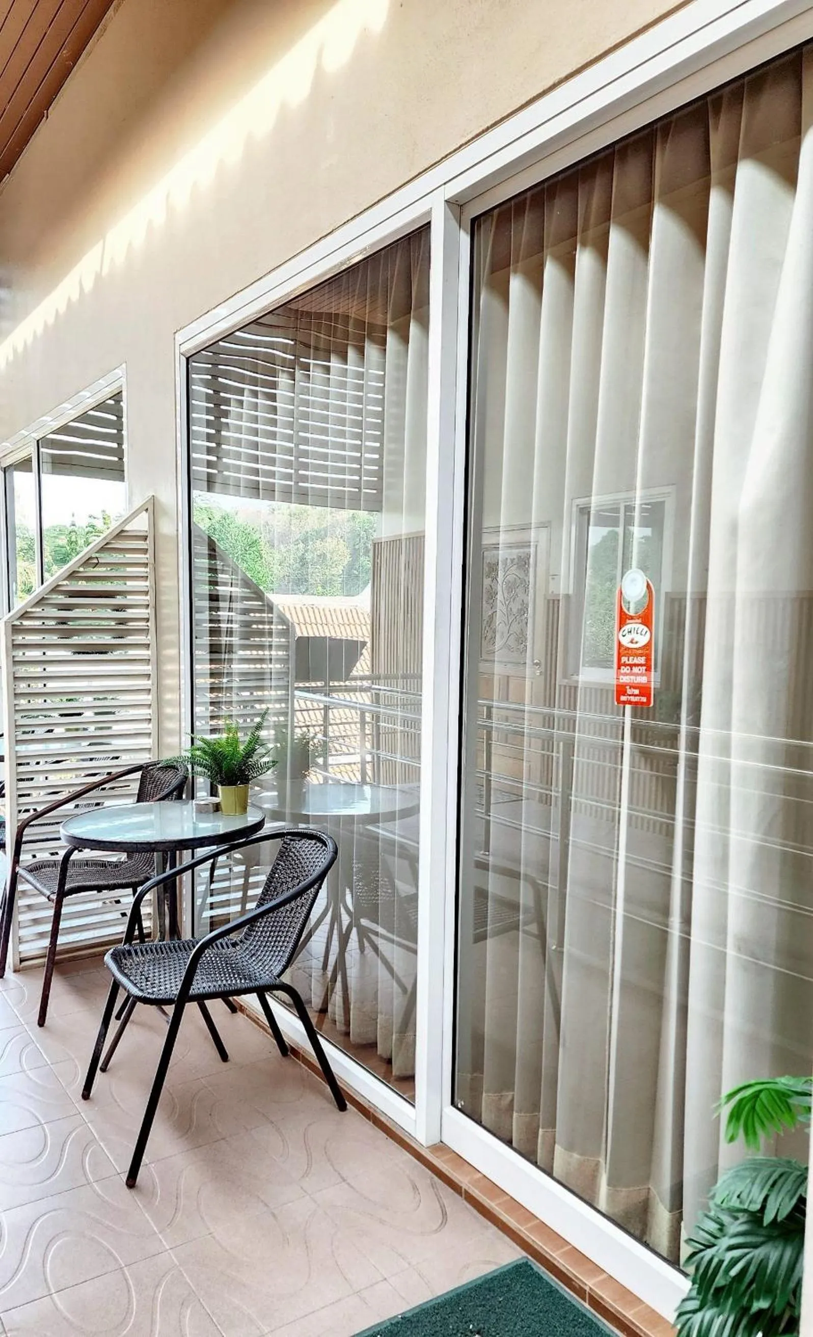 Balcony/Terrace in Chilli Hotel&Restaurant