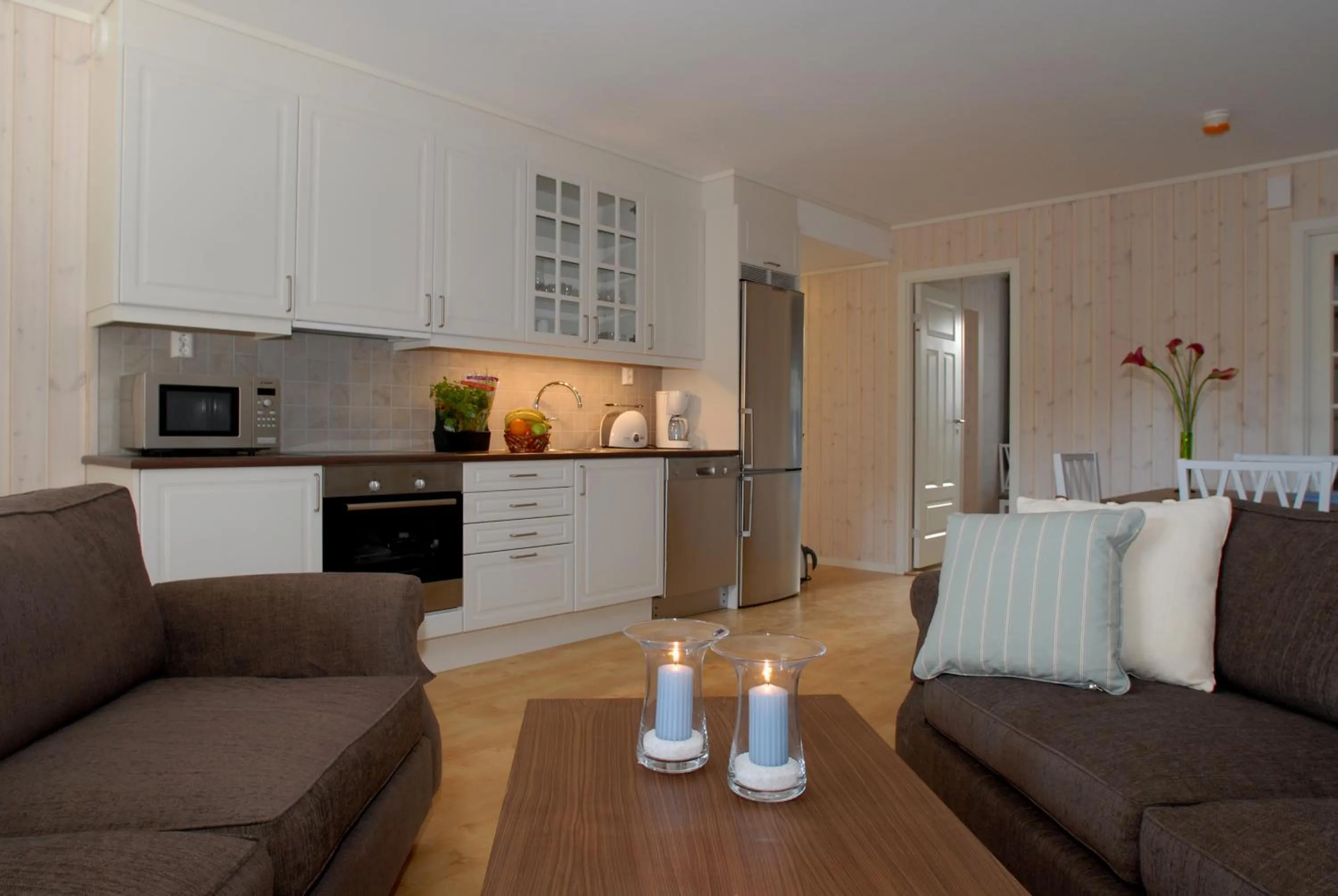 Kitchen or kitchenette in Nermo Hotel & Apartments