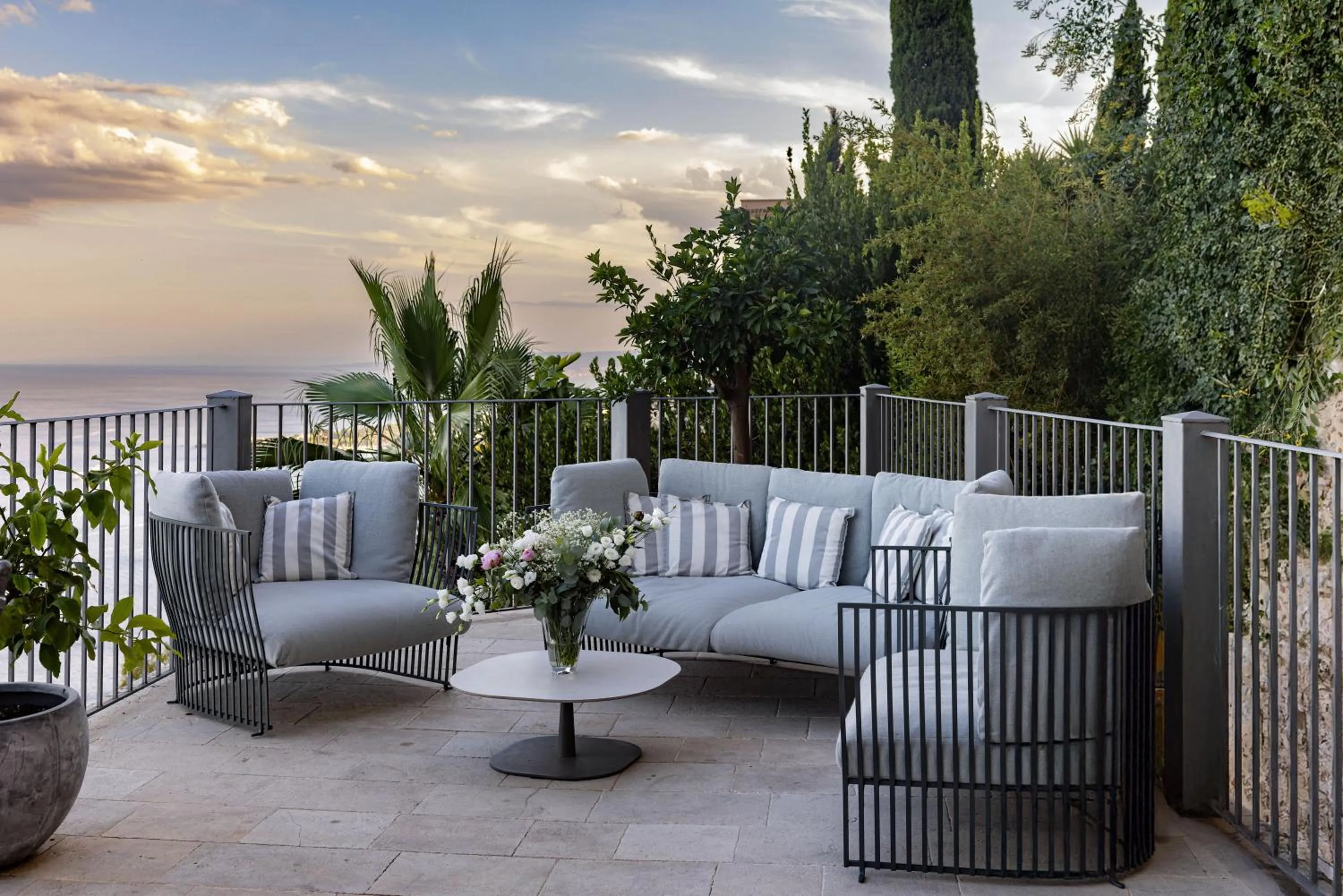 Balcony/Terrace in Hotel Metropole Taormina