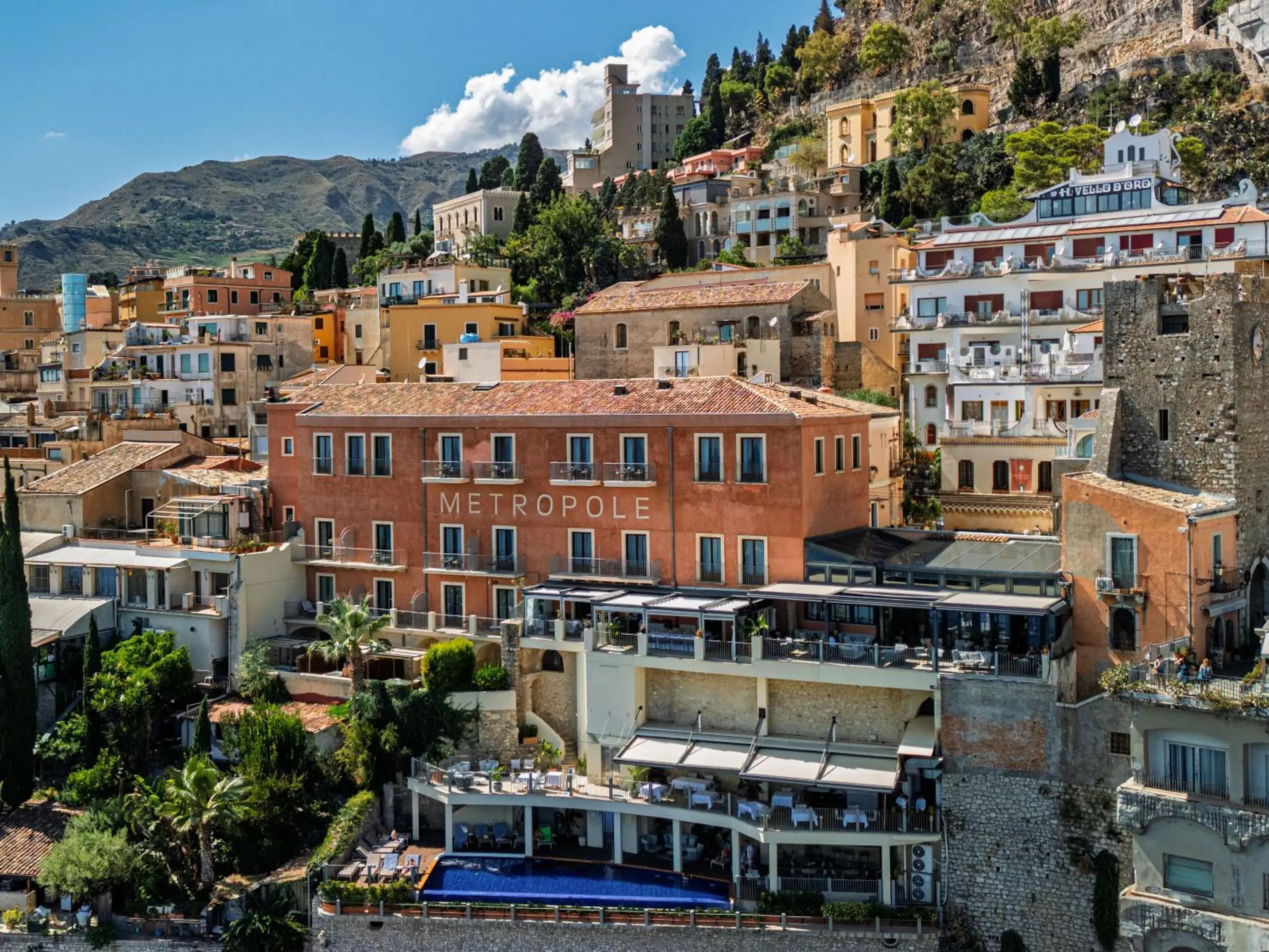 Property building in Hotel Metropole Taormina Property building in Hotel Metropole Taormina