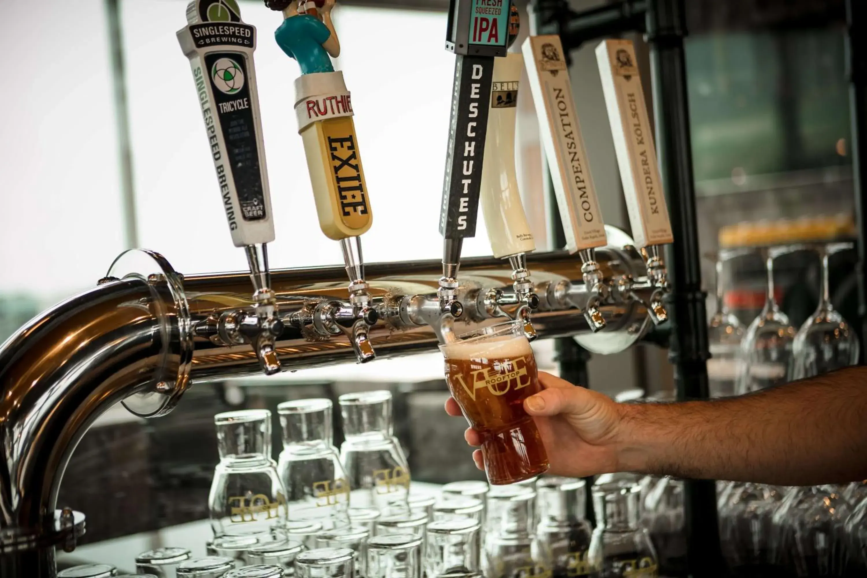 Lounge or bar in Hilton Garden Inn Iowa City Downtown University Lounge or bar in Hilton Garden Inn Iowa City Downtown University