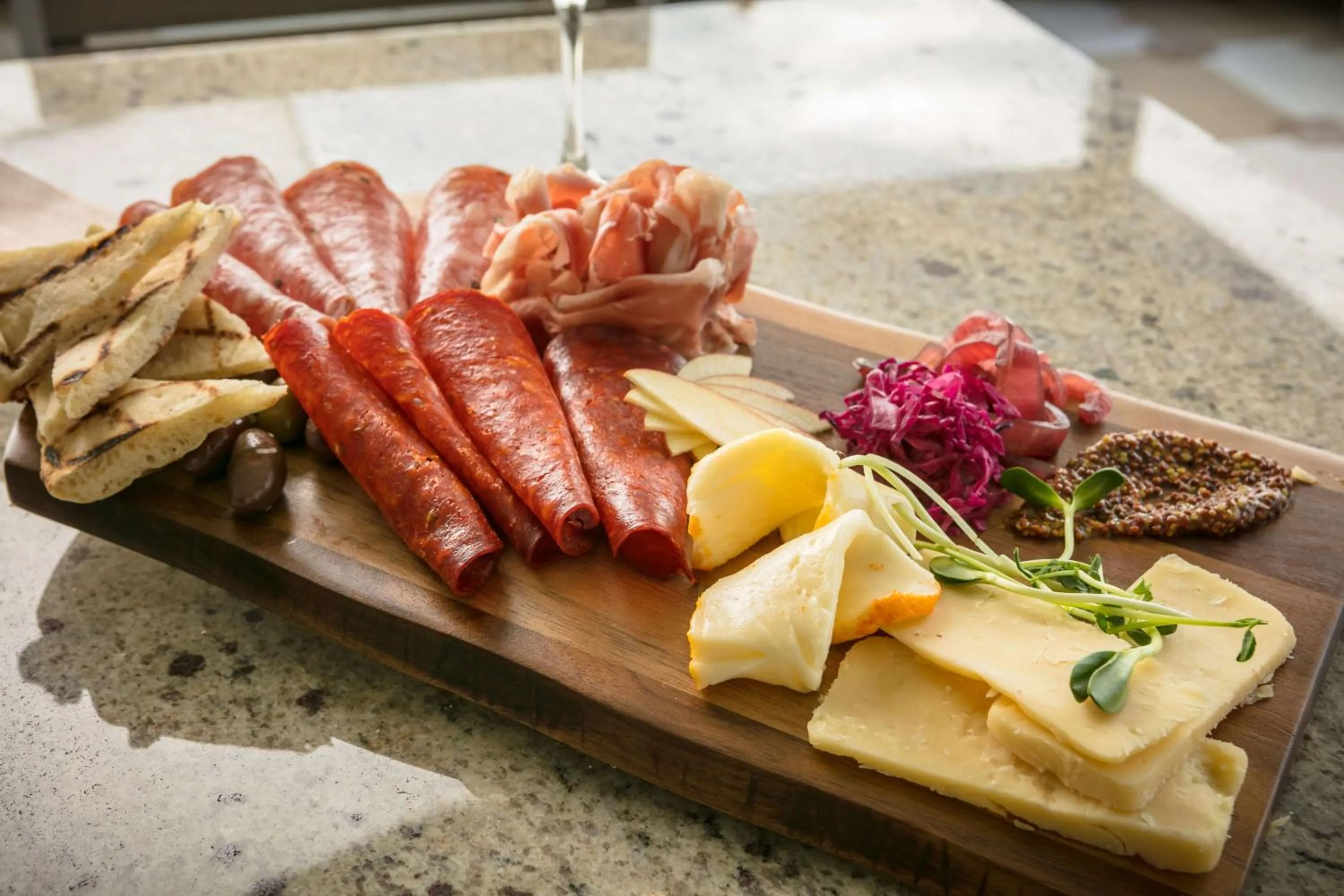 Dining area in Hilton Garden Inn Iowa City Downtown University