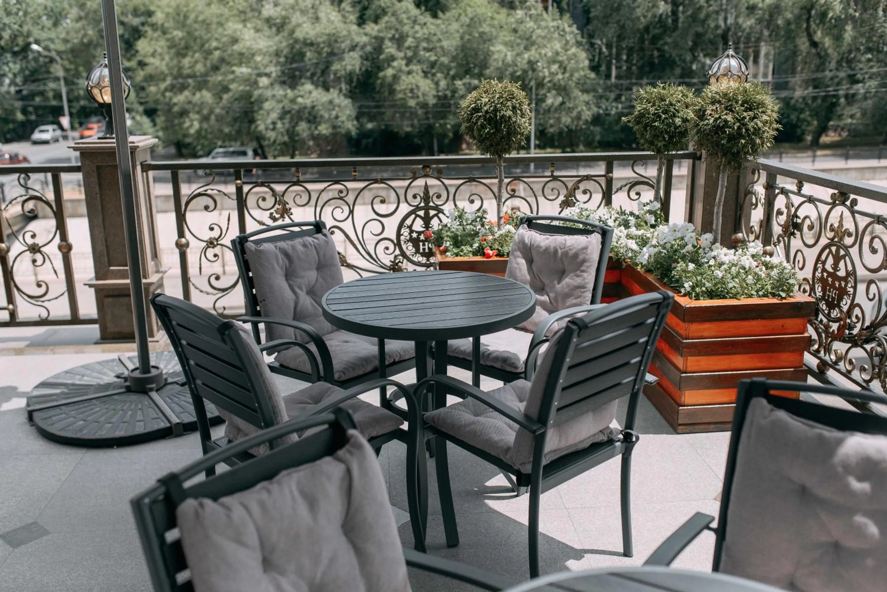 Balcony/Terrace in Plaza Hotel Almaty