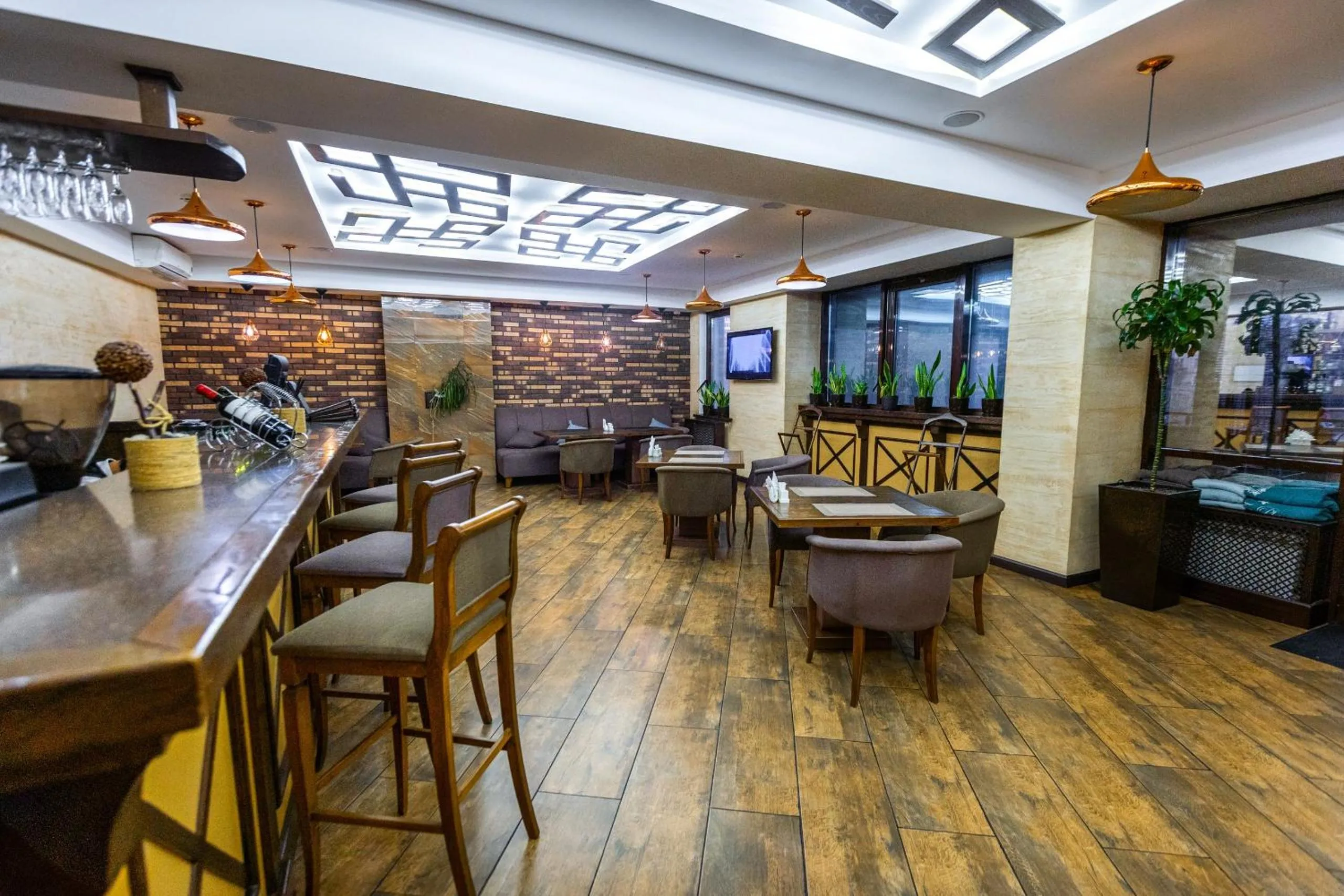 Lounge or bar in Plaza Hotel Almaty