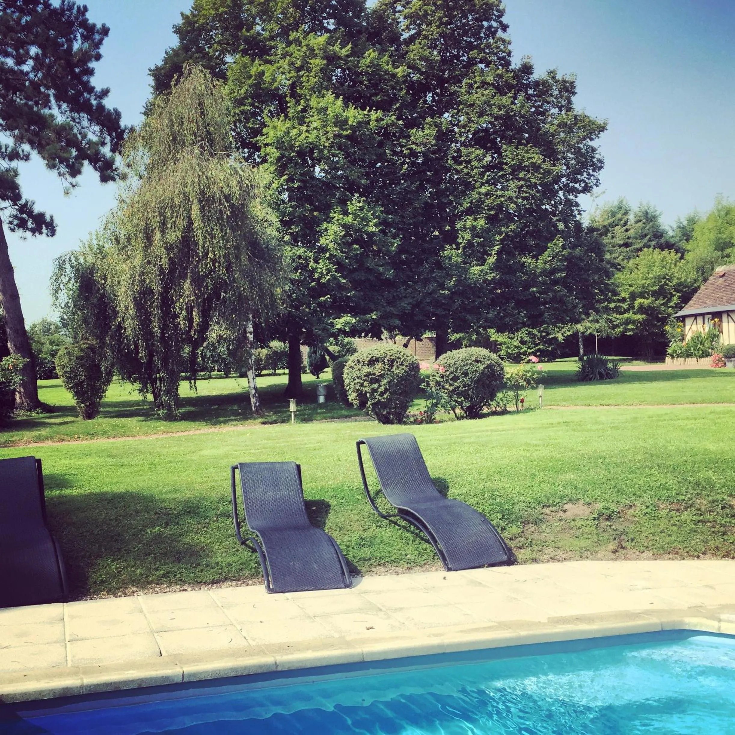 Swimming pool in chambres d'hotes saint hubert