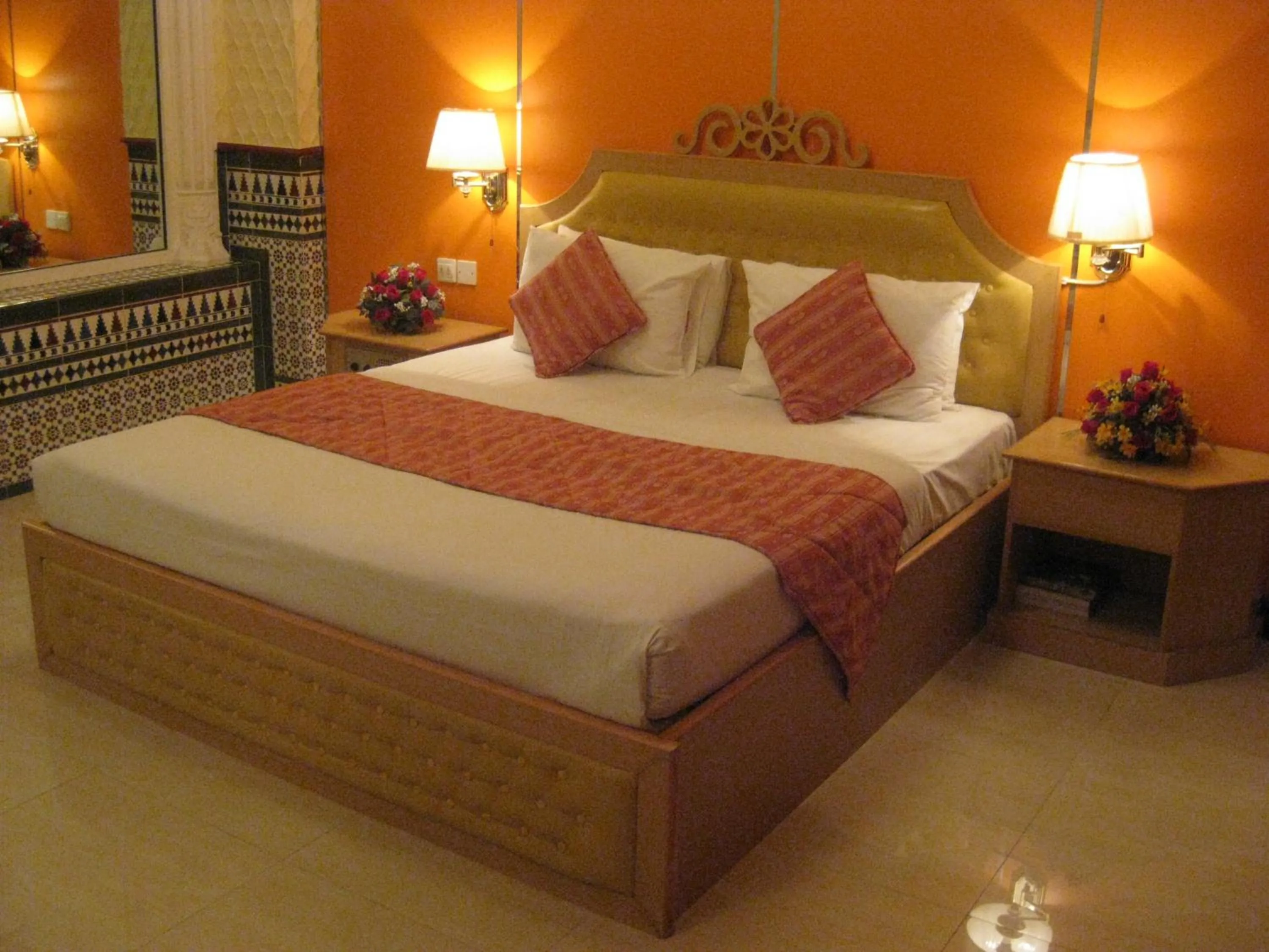 Bed in Bowshar International Hotel