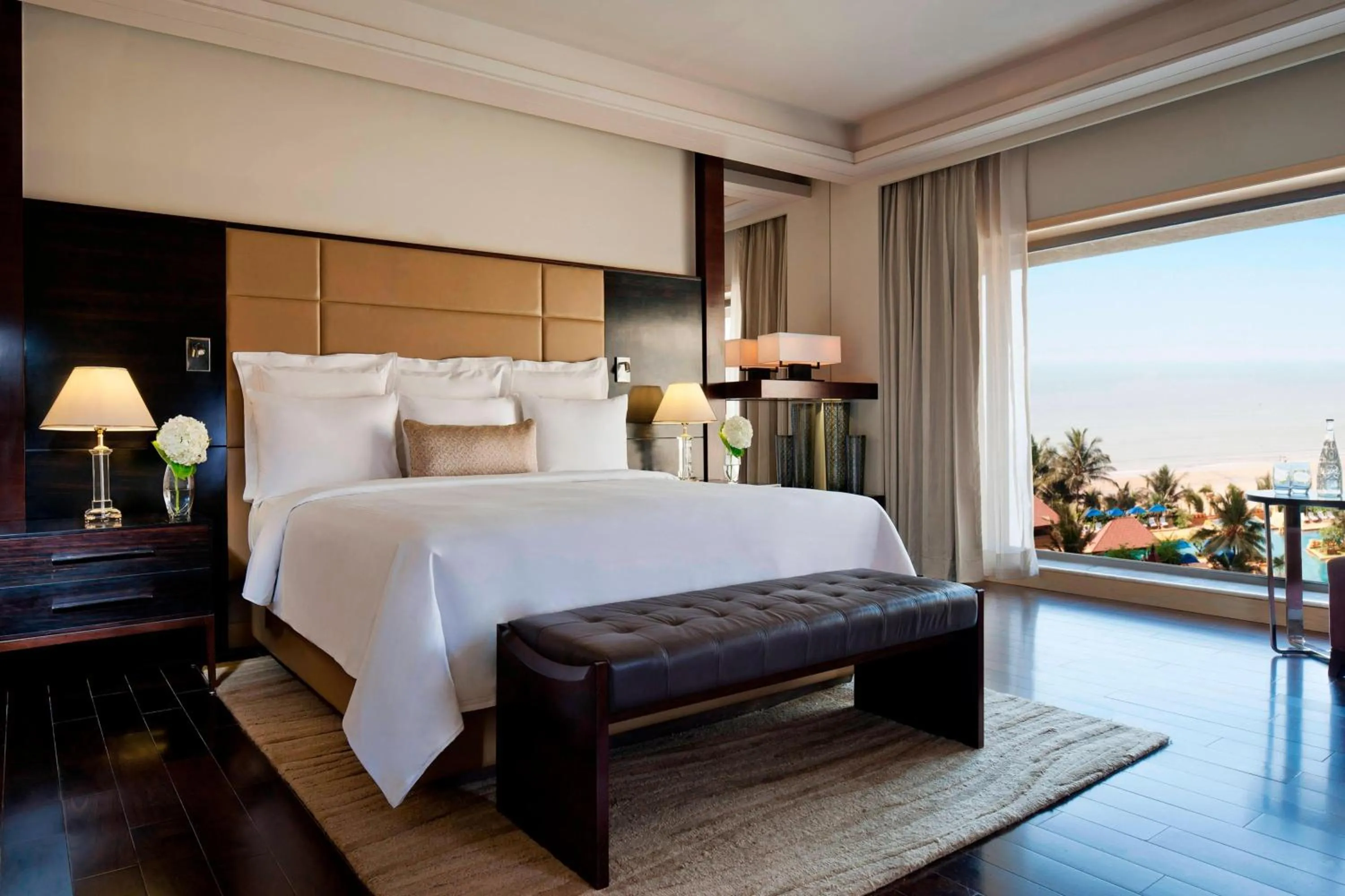 Beach, Bed in JW Marriott Mumbai Juhu