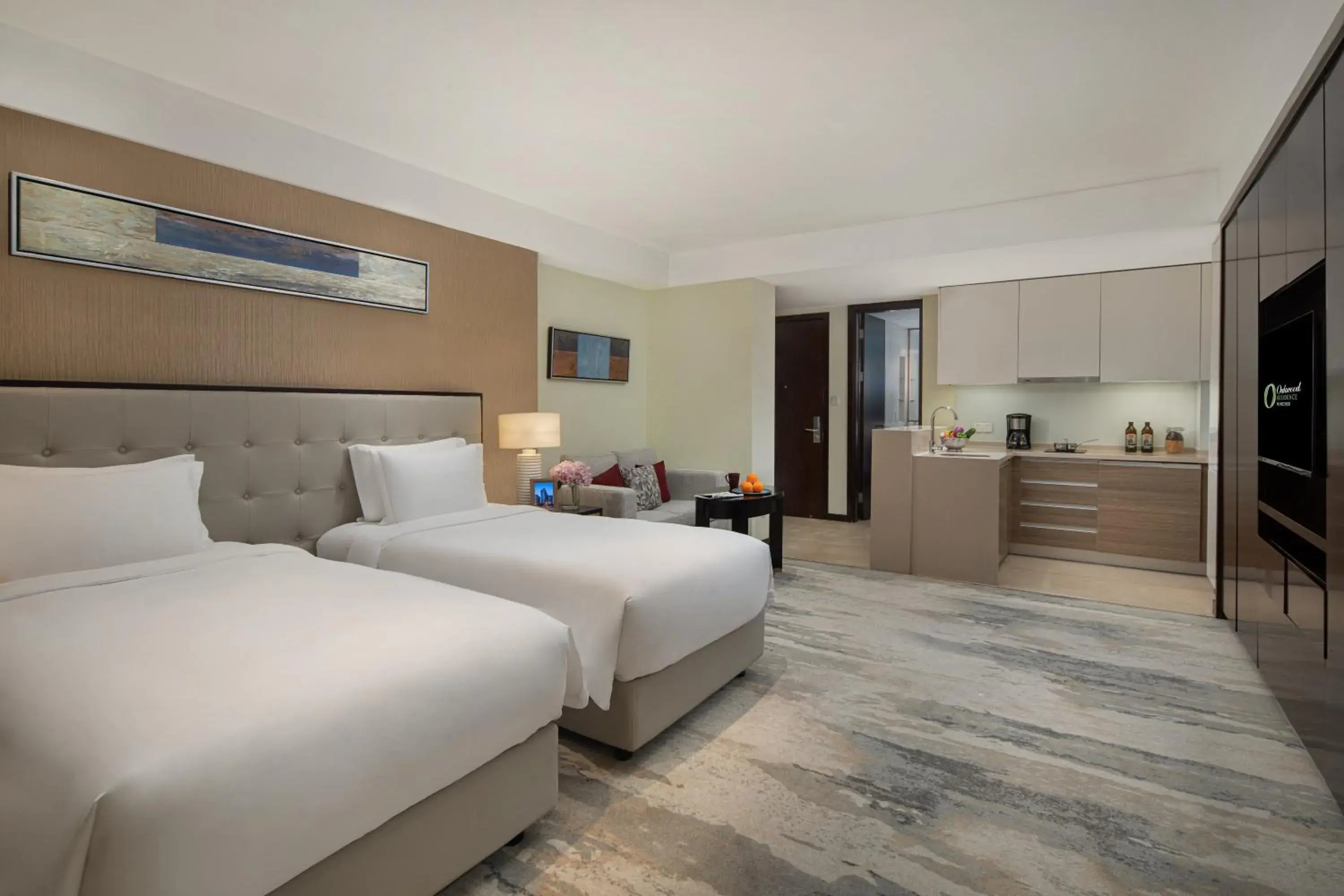 Bedroom, Bed in Oakwood Residence Hangzhou Bedroom, Bed in Oakwood Residence Hangzhou