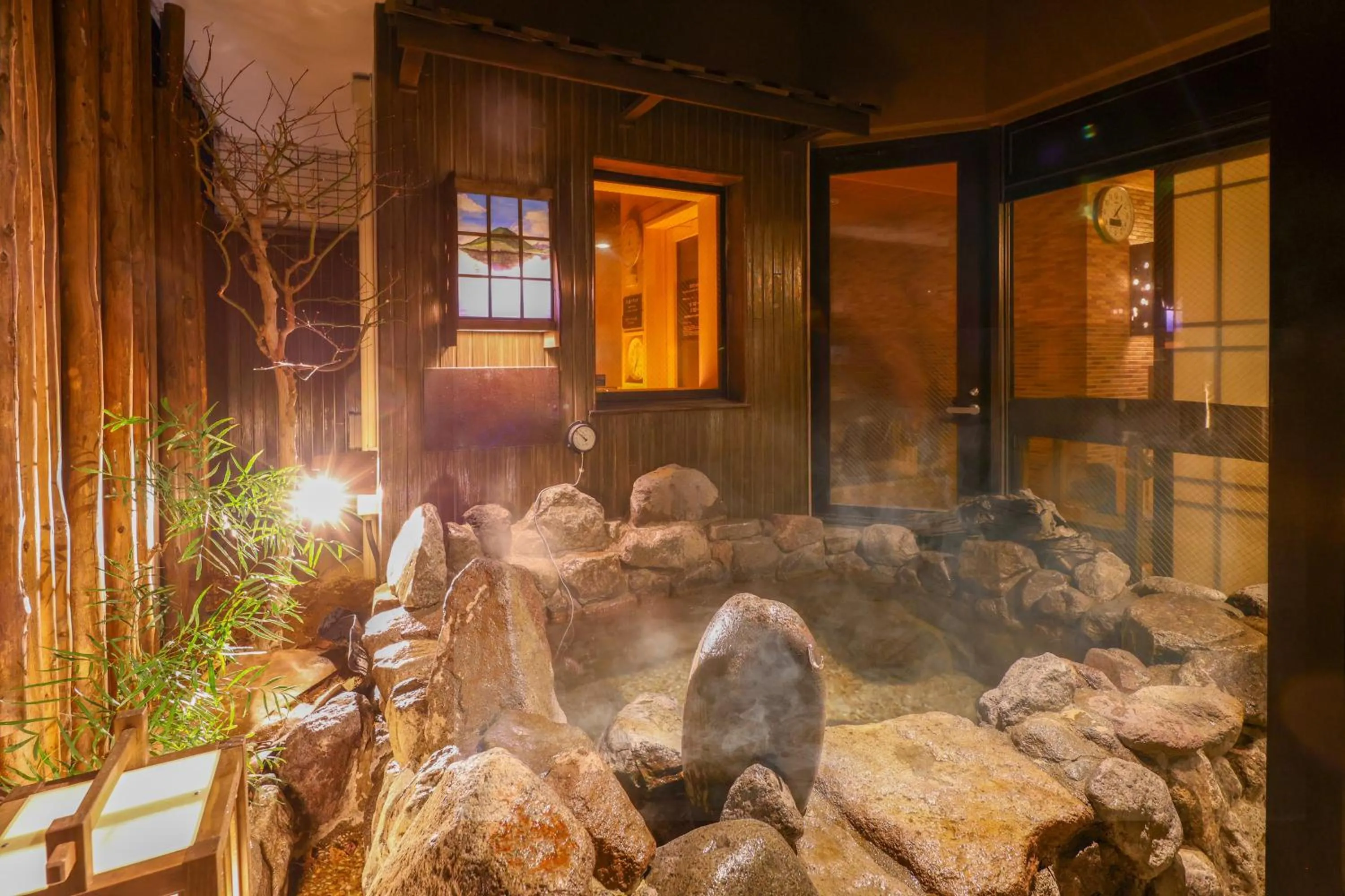 Open Air Bath in Dormy Inn Takasaki