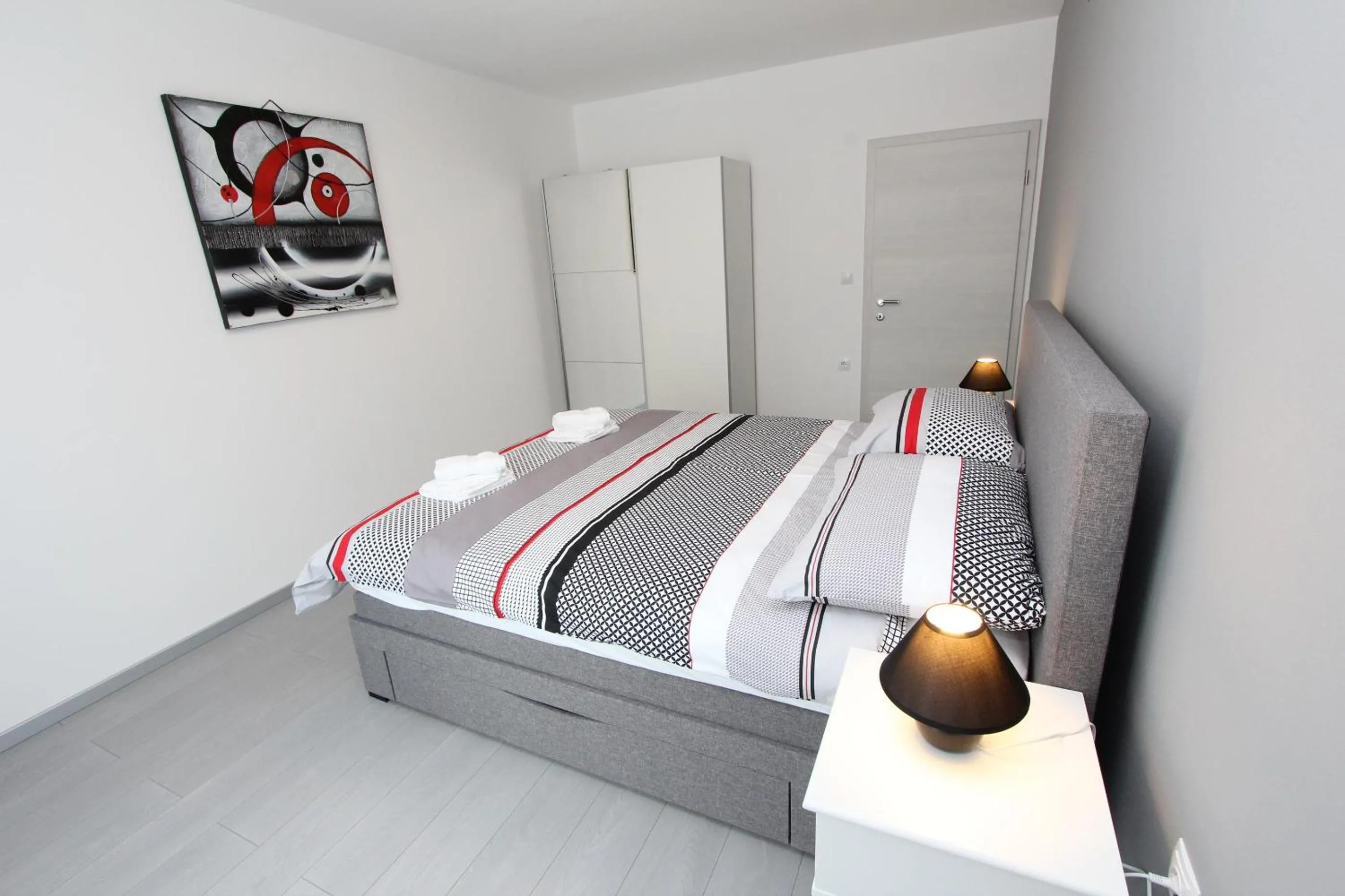 Bedroom, Bed in Apartment Karlo 1