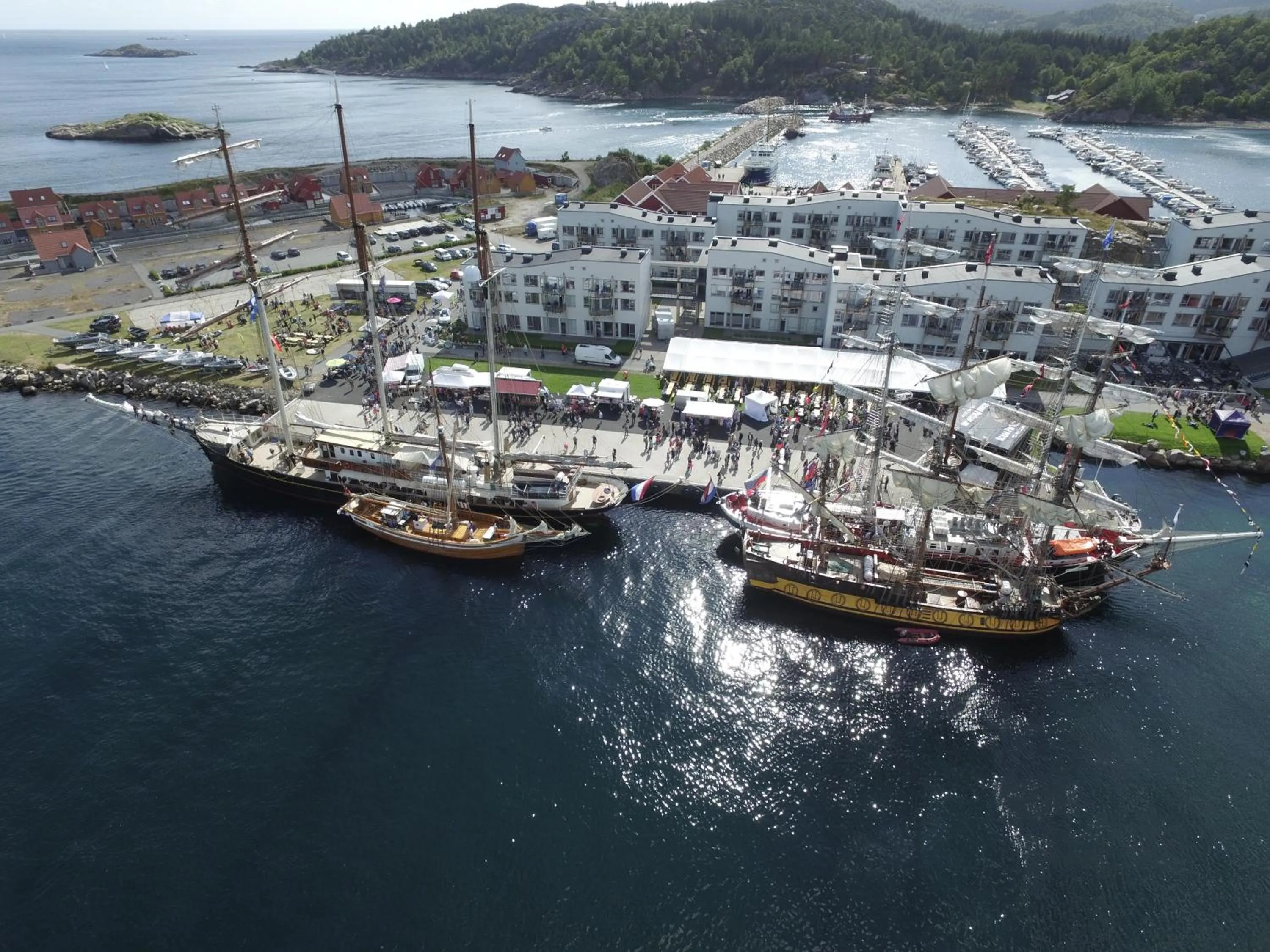 Bird's eye view in Lindesnes Havhotel