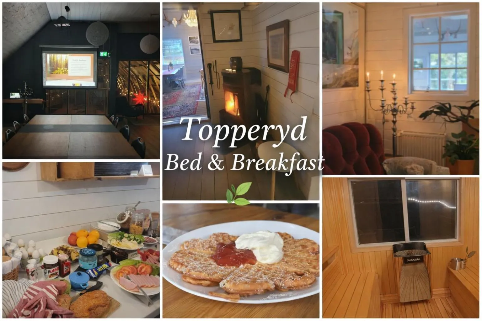 Bed in Topperyd Bed & Breakfast