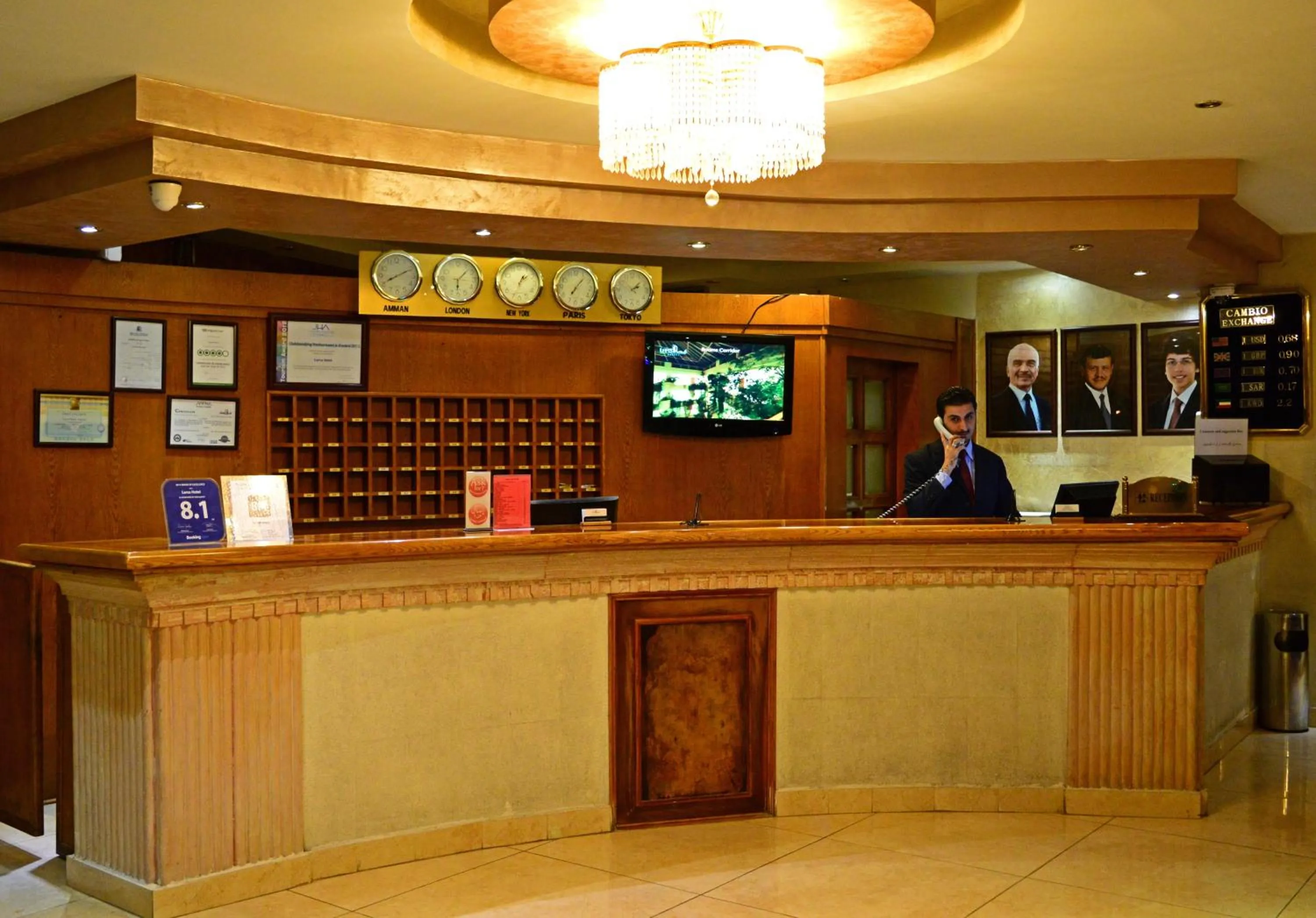 Lobby or reception in Larsa Hotel