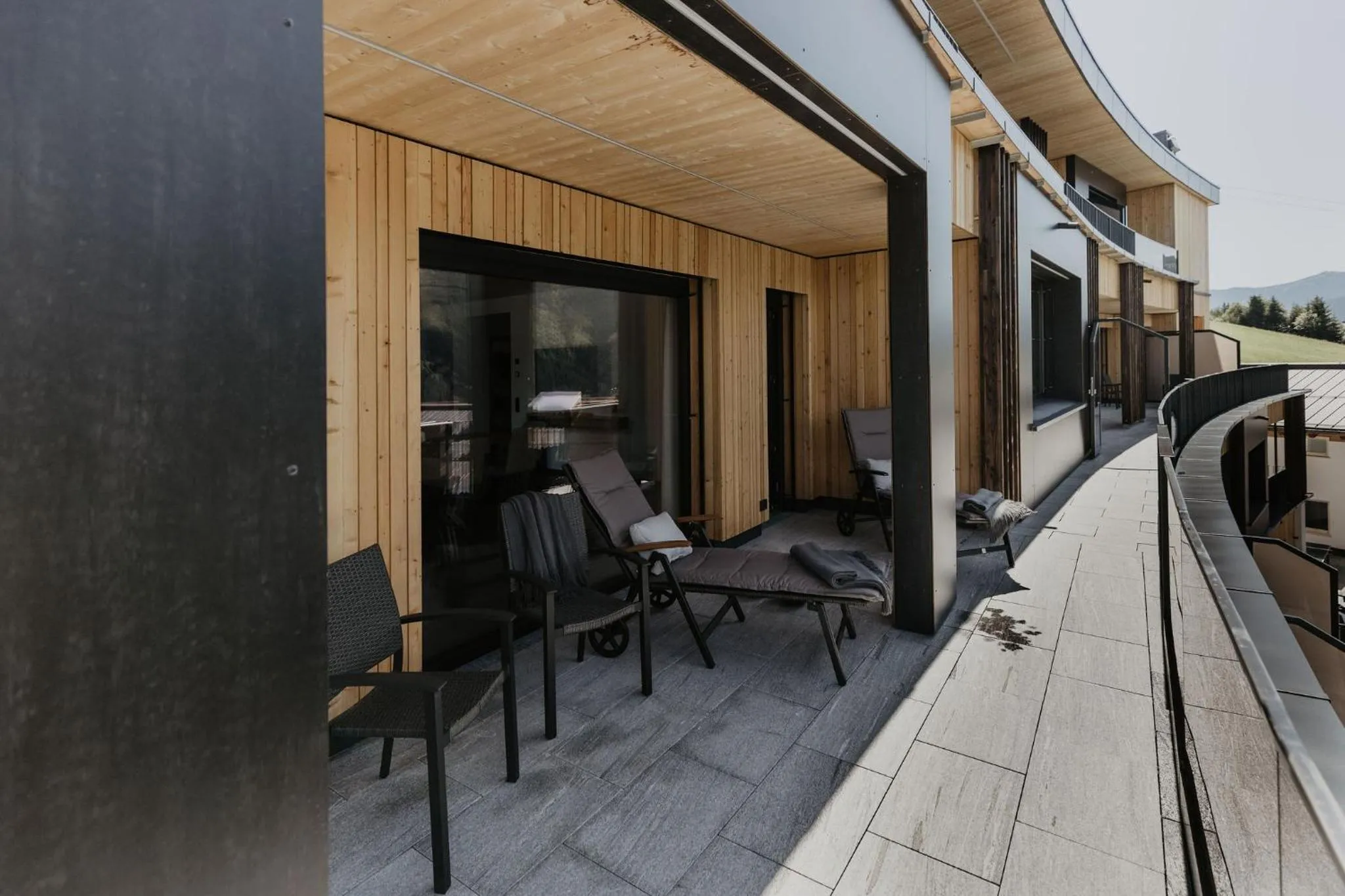 Balcony/Terrace in Landhaus Saalbach - Ski in & out
