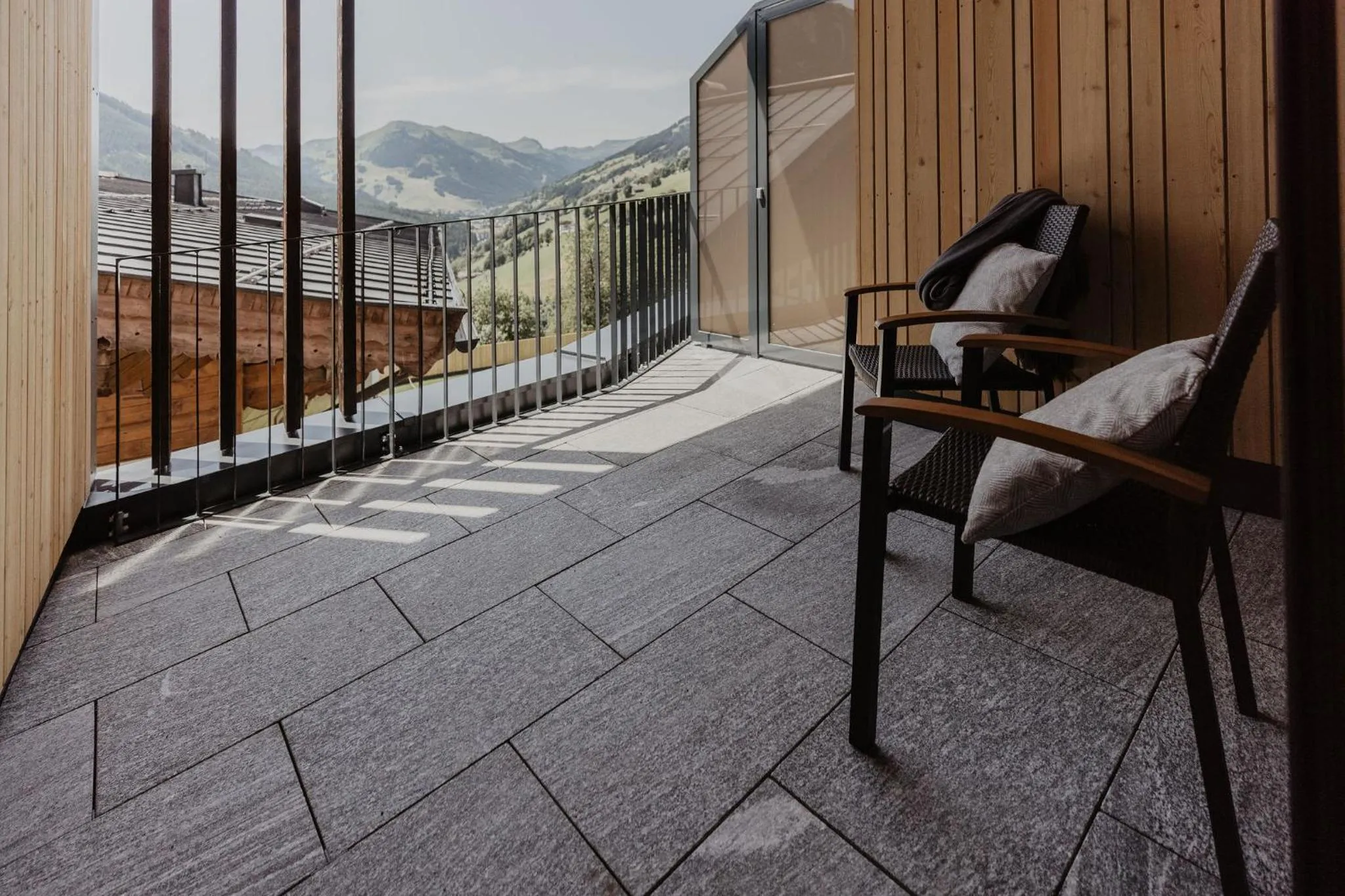 Balcony/Terrace in Landhaus Saalbach - Ski in & out