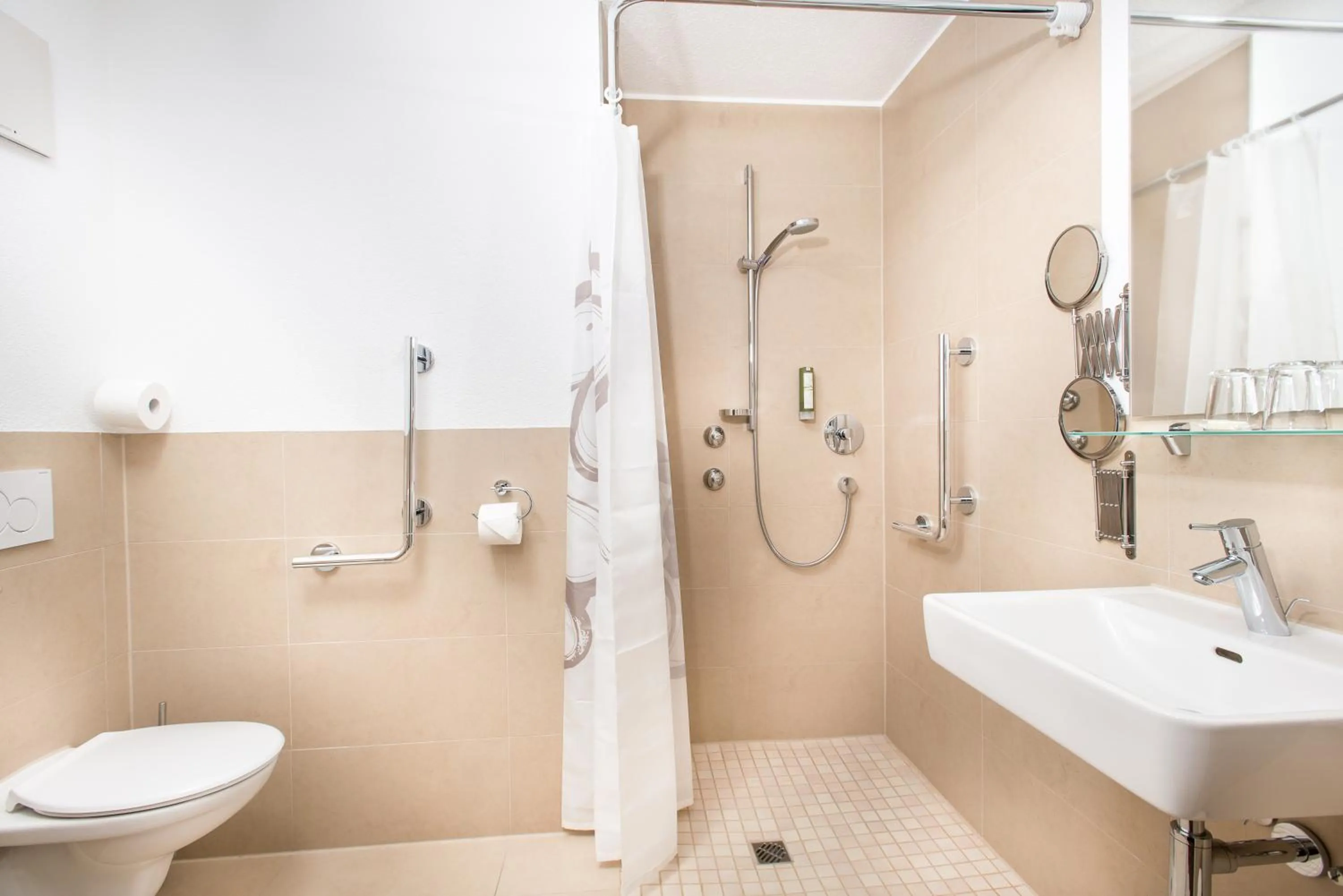 Decorative detail, Bathroom in Hotel Einhorn