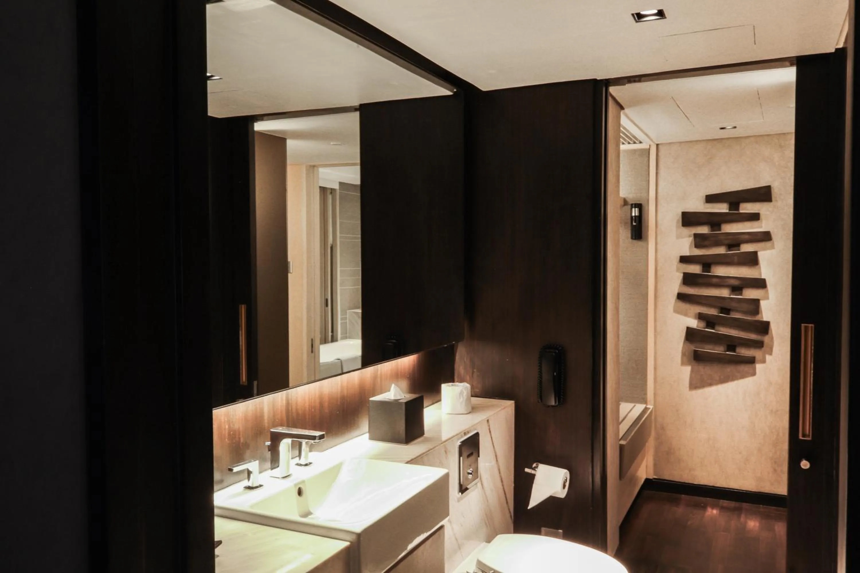 Bathroom in New World Makati Hotel, Manila