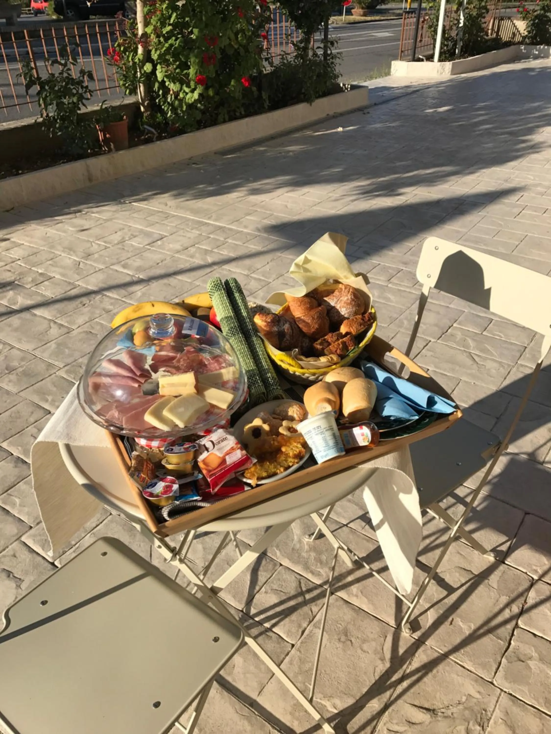 Italian breakfast in LaGarolina Del Conero B&B