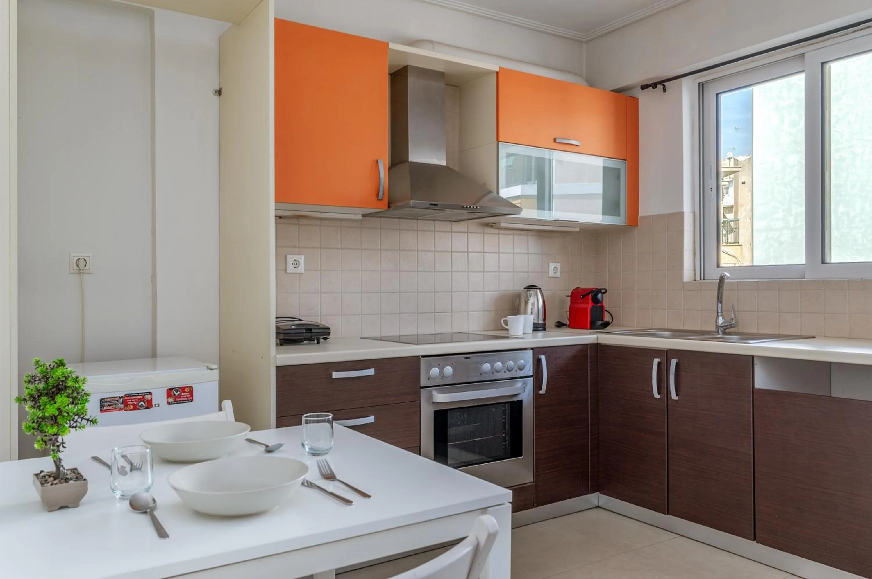 Kitchen or kitchenette in Elvita Apartments 2