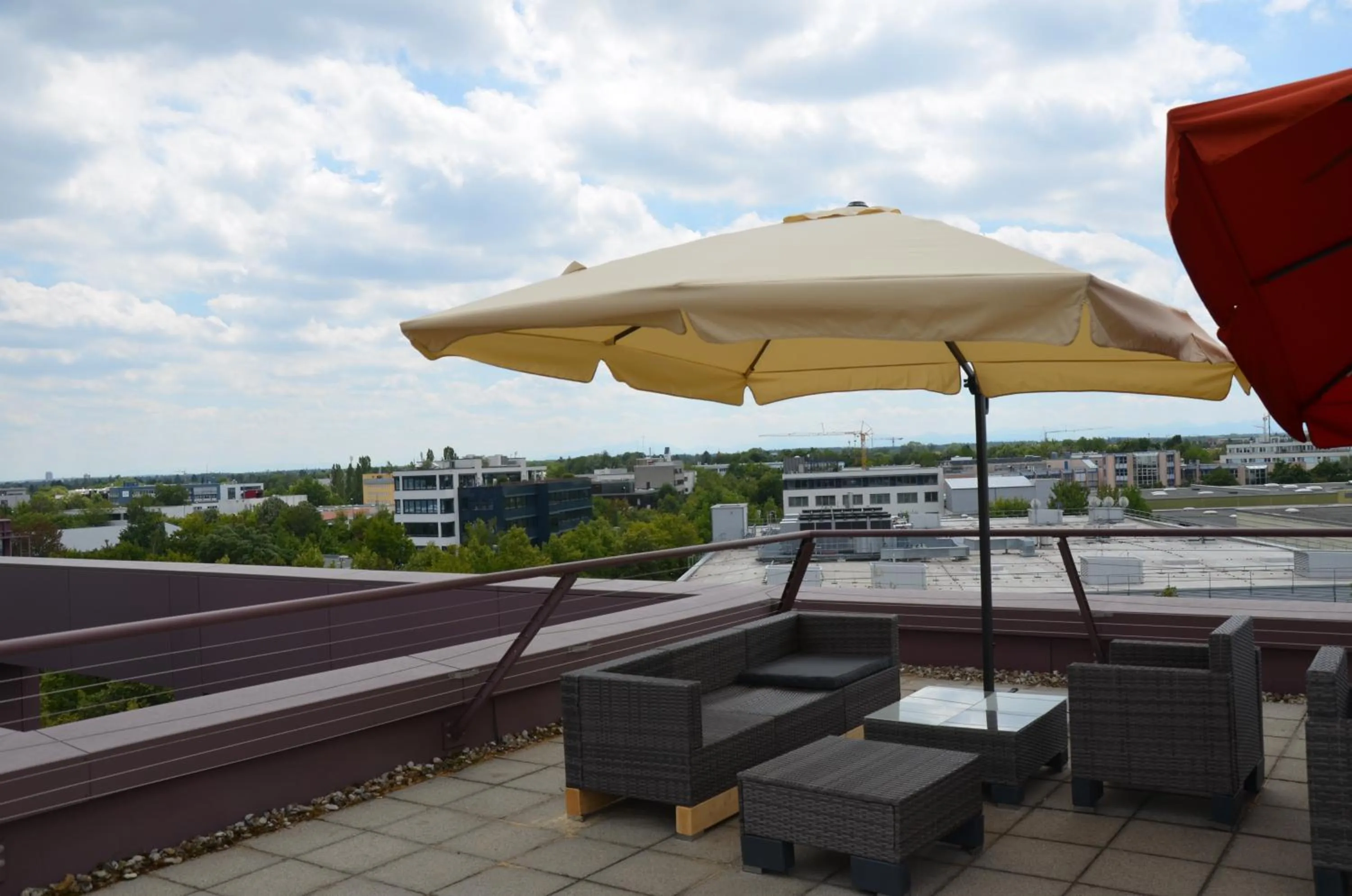 Balcony/Terrace in Low Budget Hostel