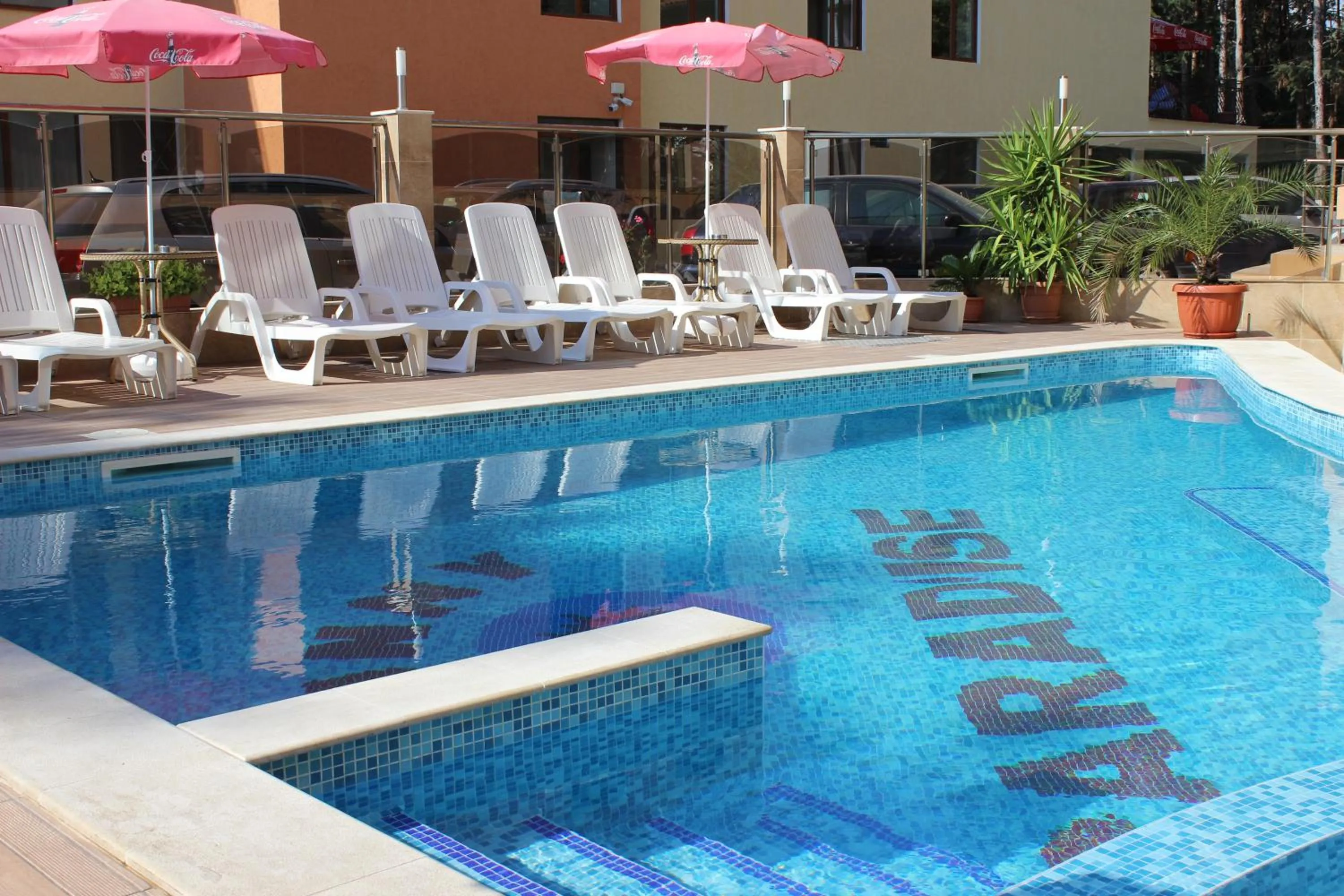 Patio in Sunny Paradise Family Hotel