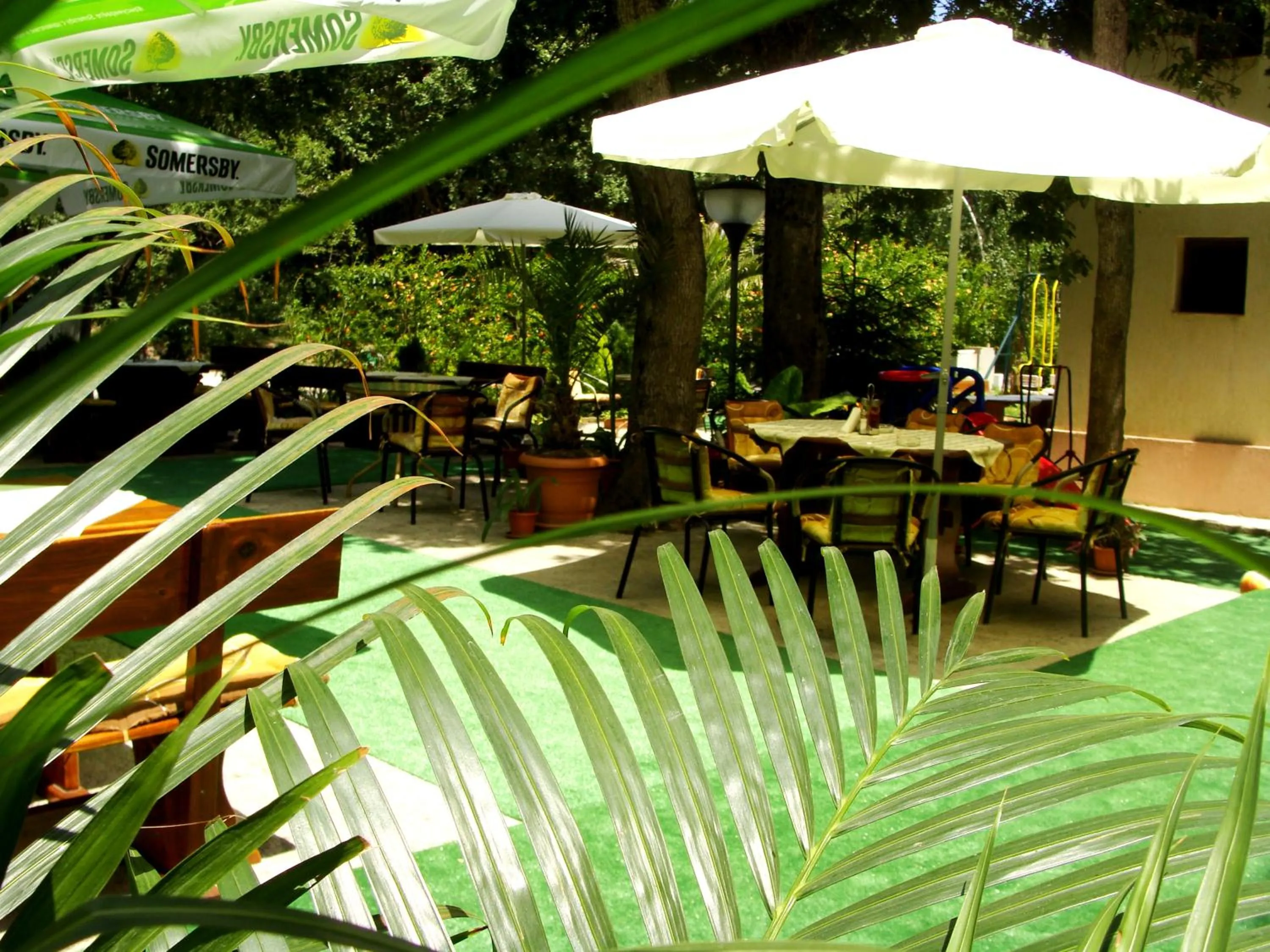 Patio in Sunny Paradise Family Hotel