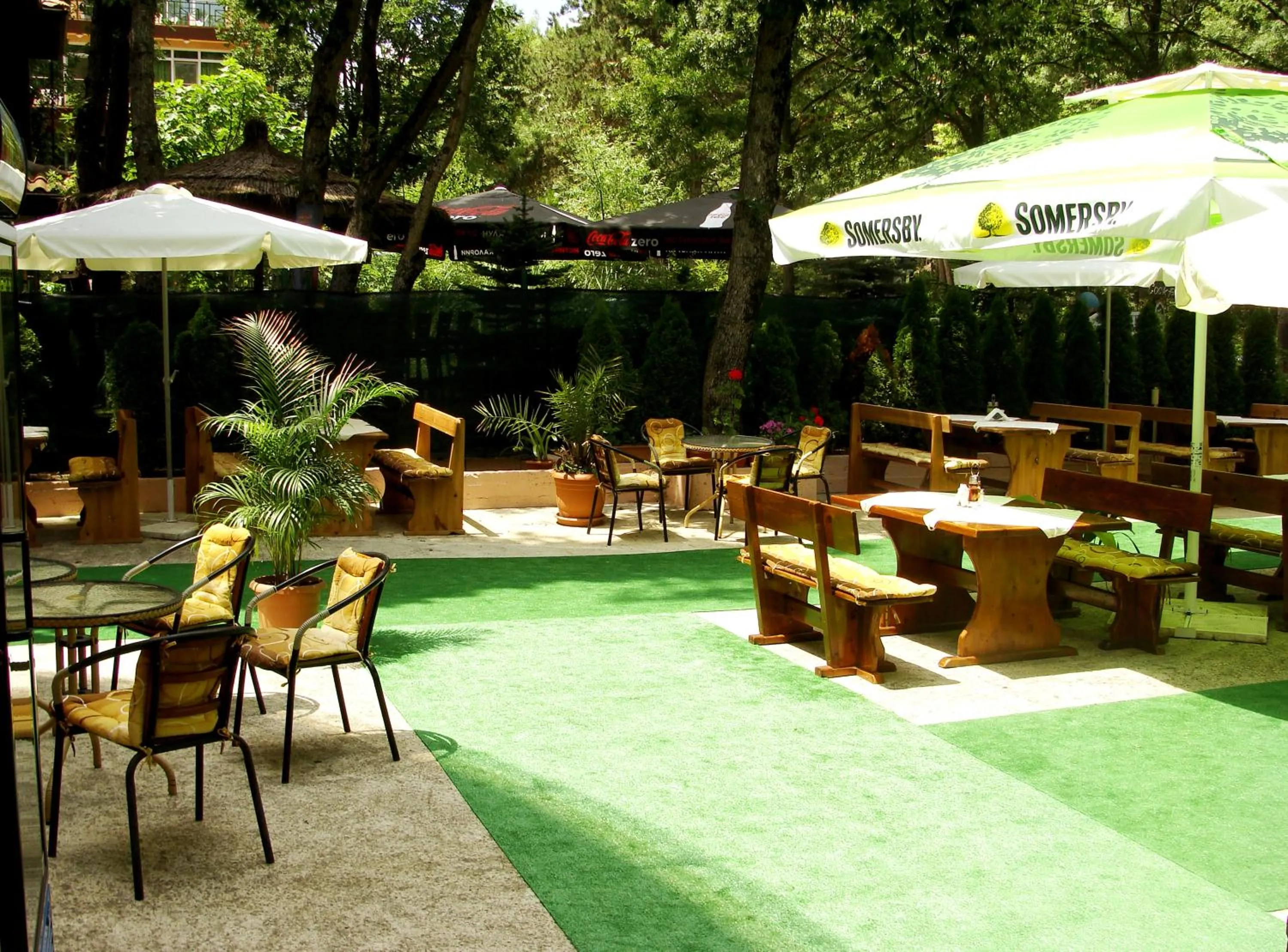 Patio in Sunny Paradise Family Hotel