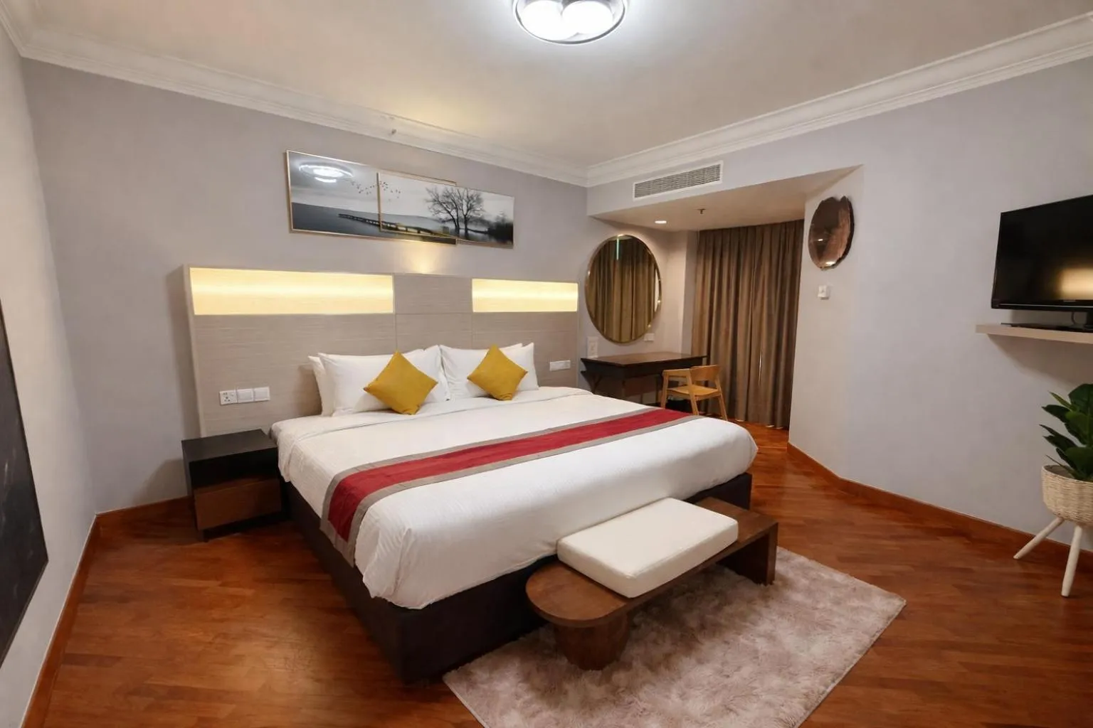 Bed in YWCA Fort Canning