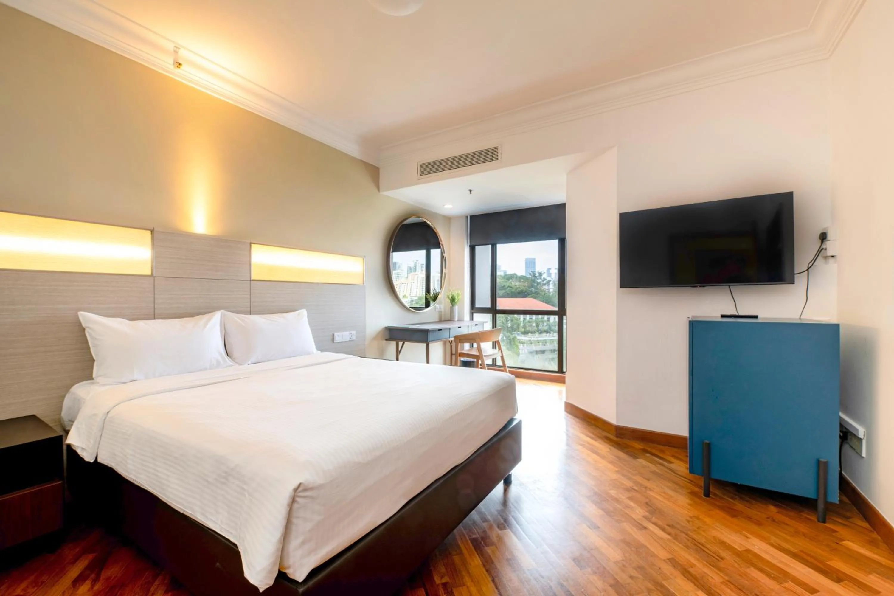 Bed in YWCA Fort Canning