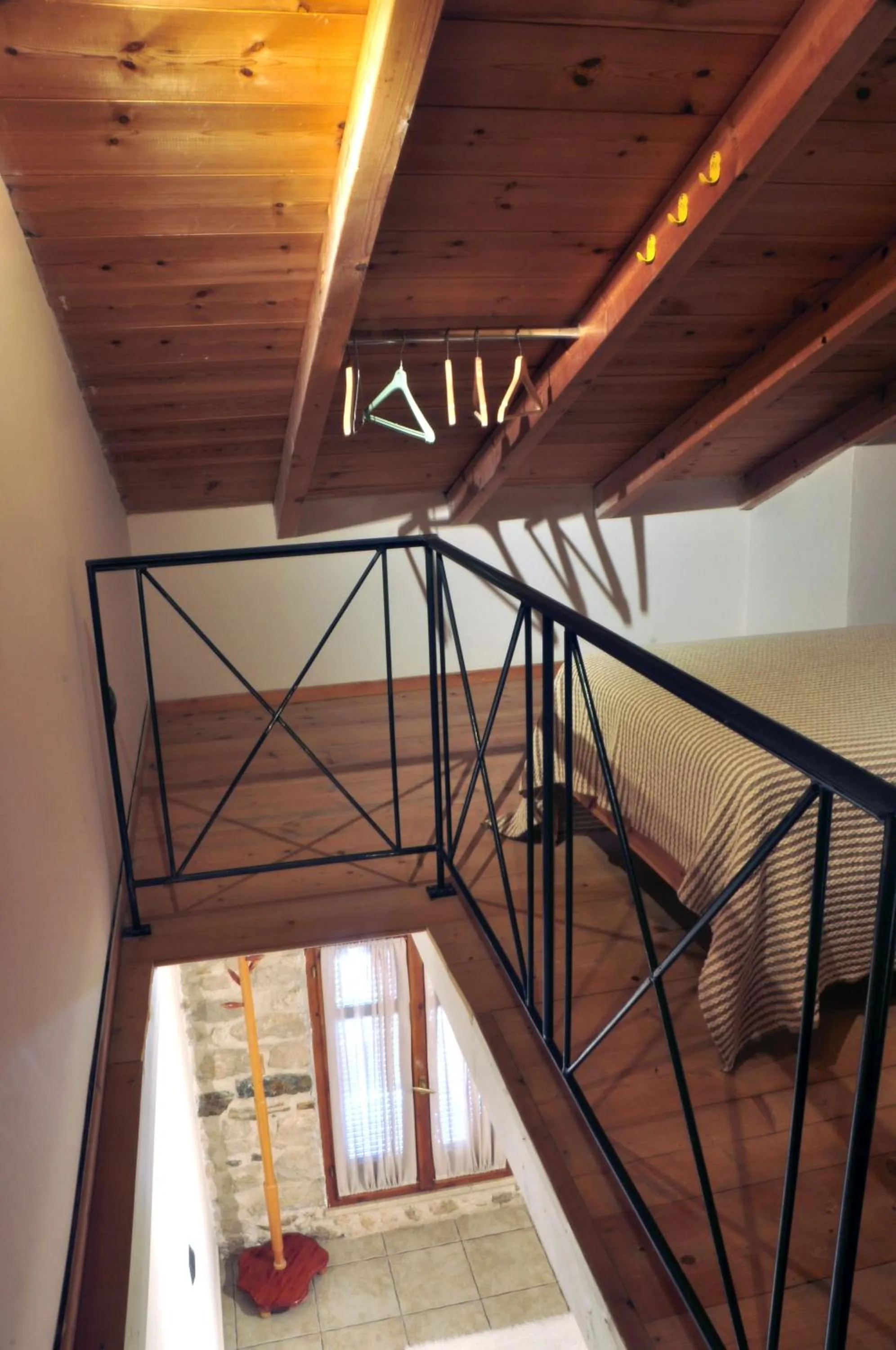 Bedroom in Limni Stone Apartments