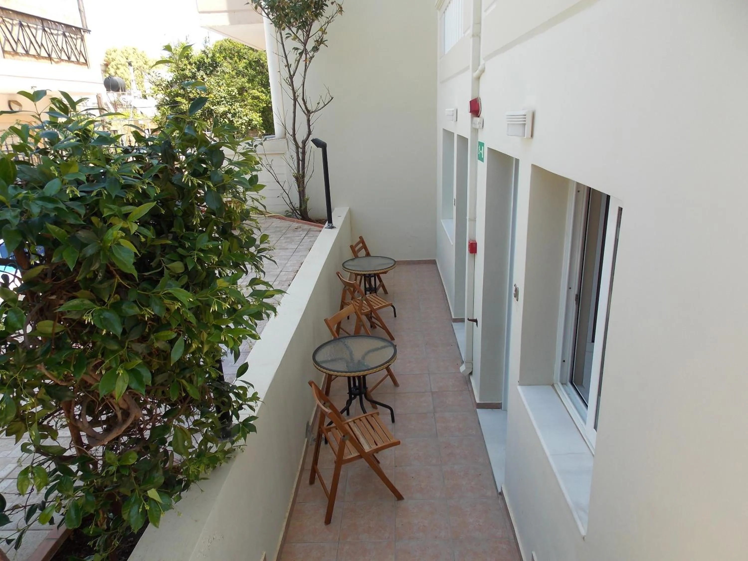 Patio in Akatos Hotel