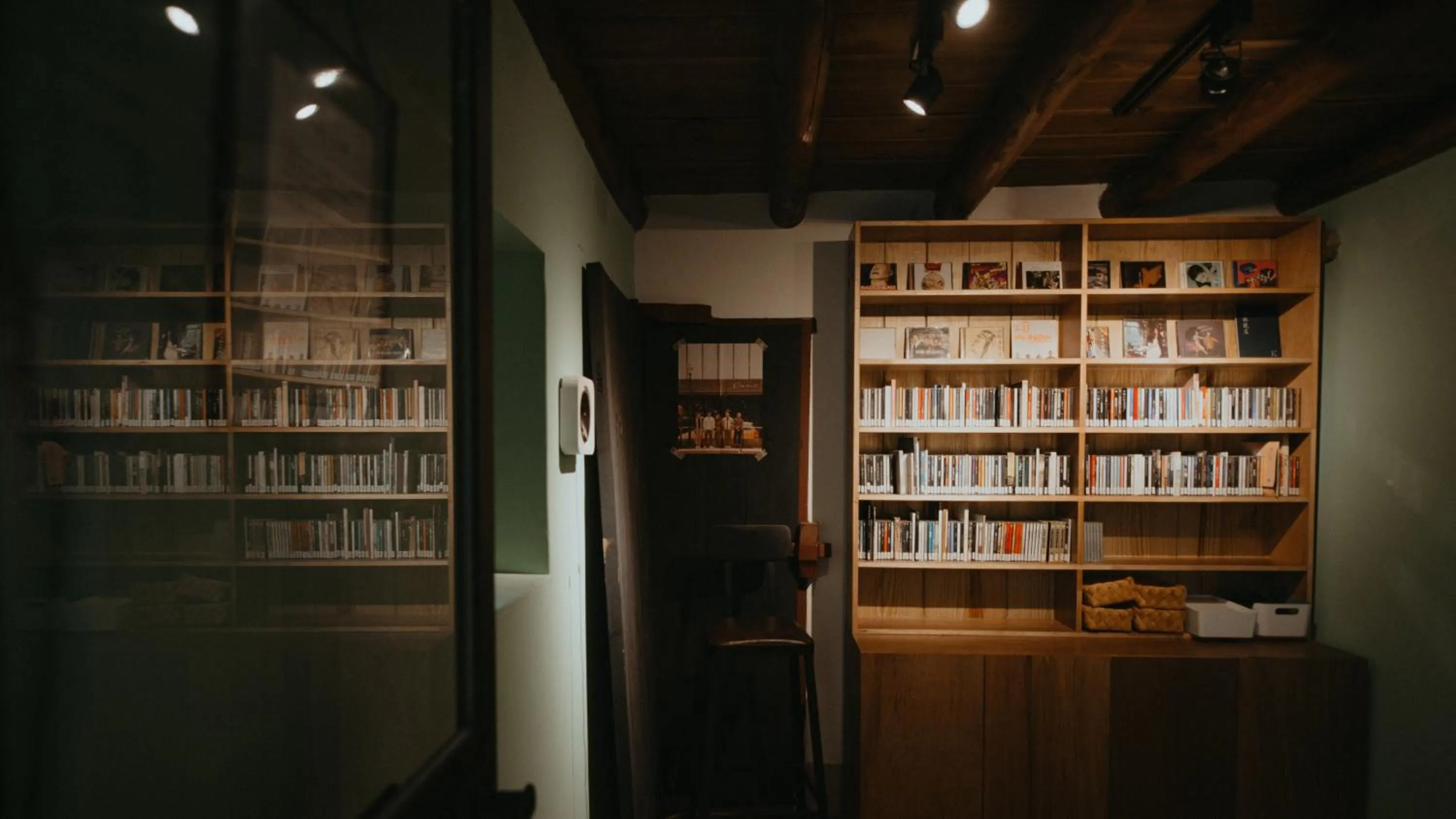 Library in Live Guest House