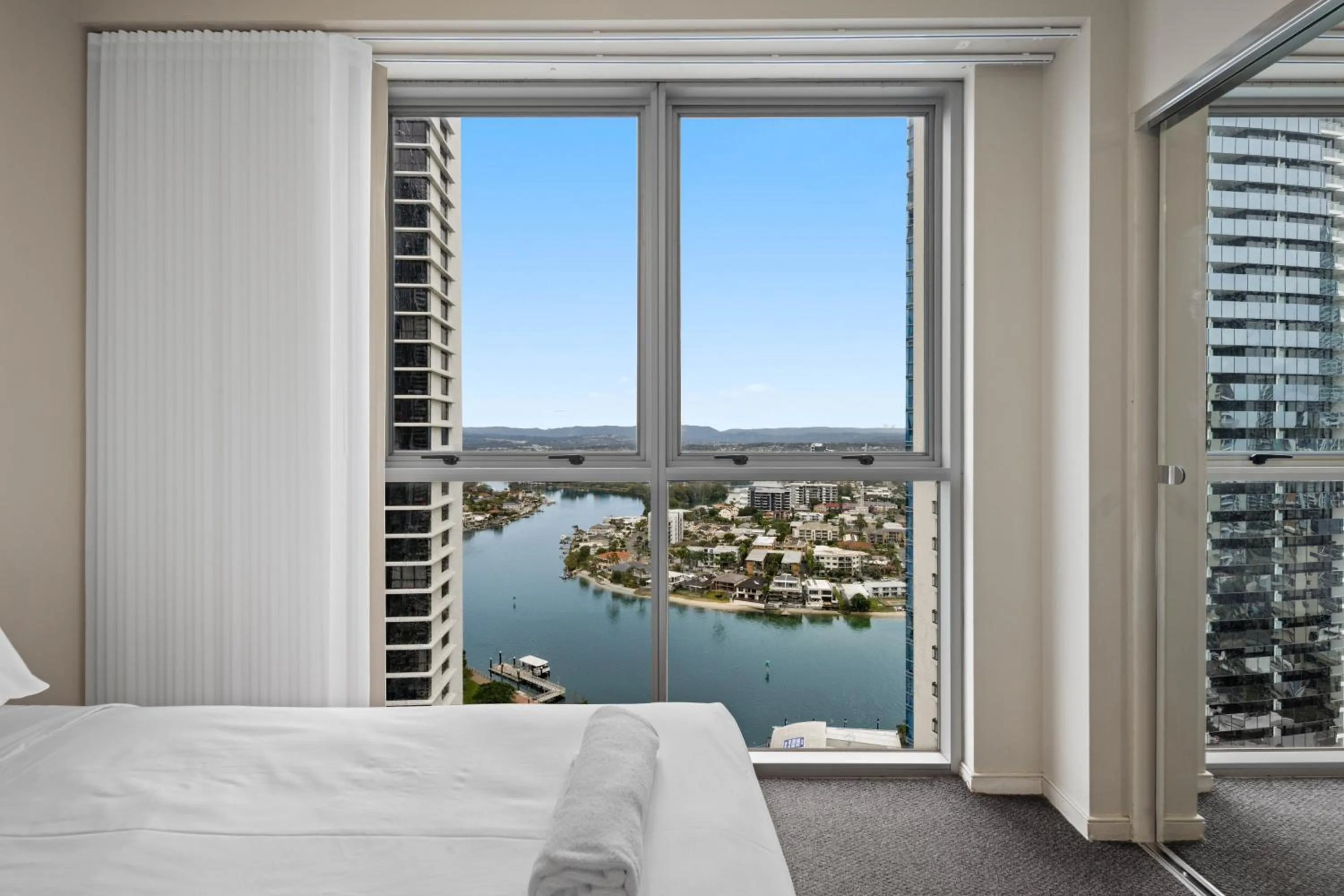 Bedroom, Bed in Chevron Renaissance - Private Apartments - Hosted by Coastal Letting Co.