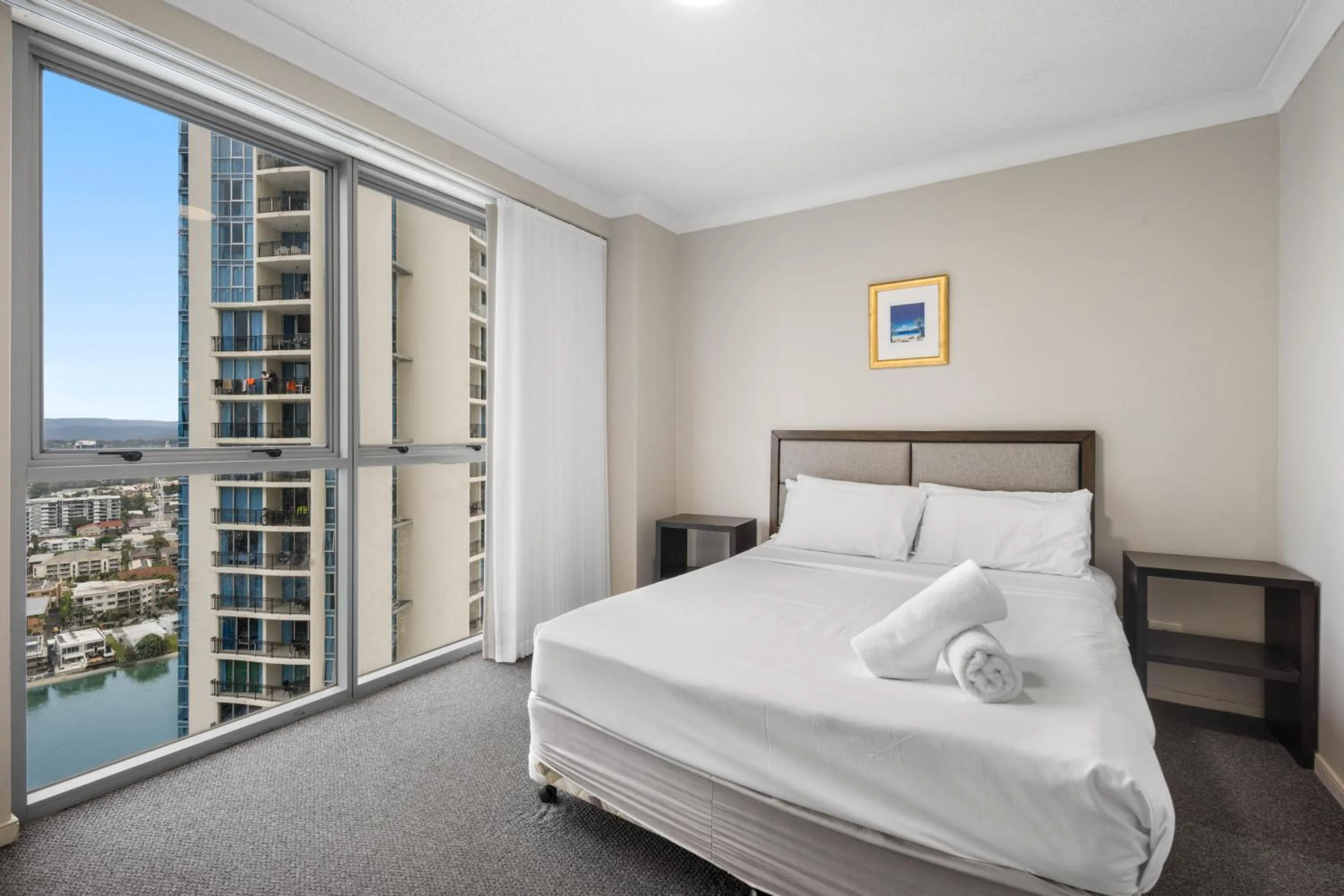 Bedroom, Bed in Chevron Renaissance - Private Apartments - Hosted by Coastal Letting Co.