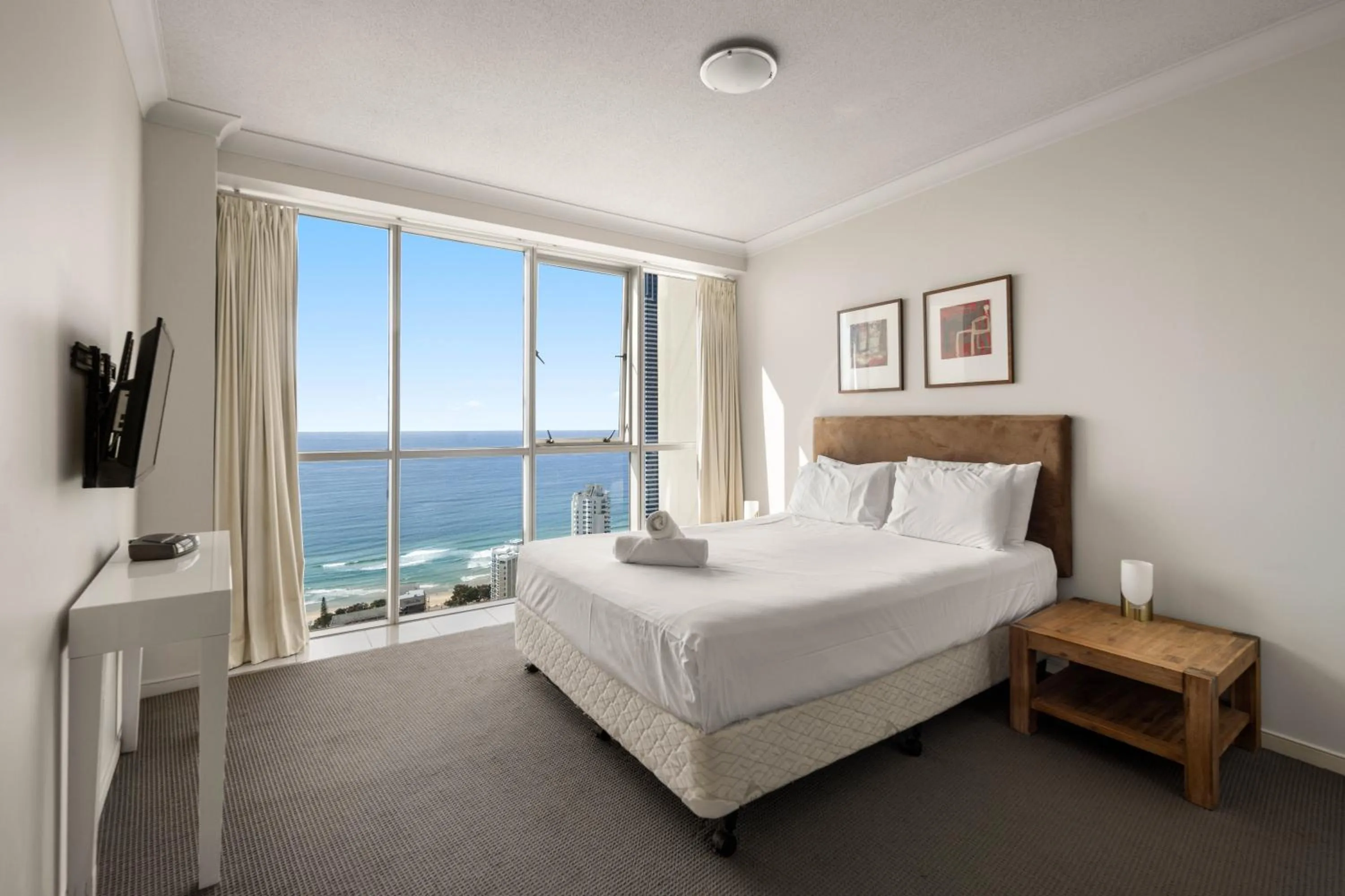 Bedroom, Bed in Chevron Renaissance - Private Apartments - Hosted by Coastal Letting Co.