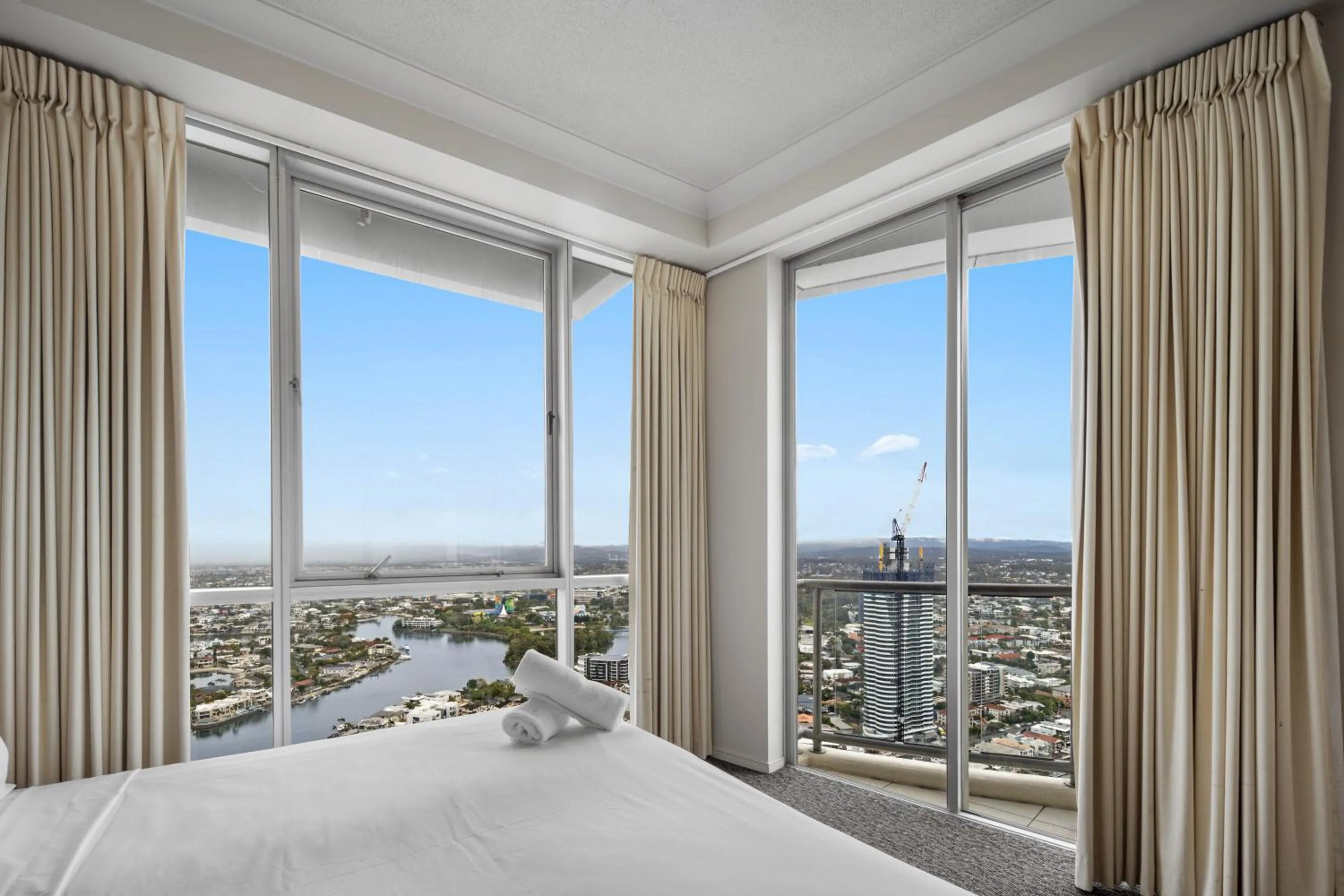 Bedroom, Bed in Chevron Renaissance - Private Apartments - Hosted by Coastal Letting Co.