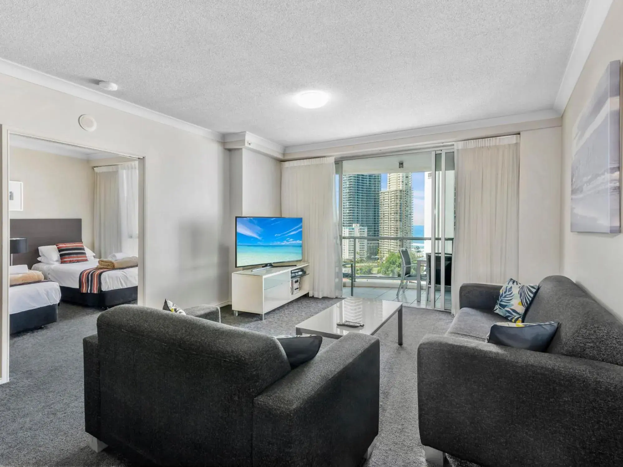 Living room in Chevron Renaissance - Private Apartments - Hosted by Coastal Letting Co. Living room in Chevron Renaissance - Private Apartments - Hosted by Coastal Letting Co.