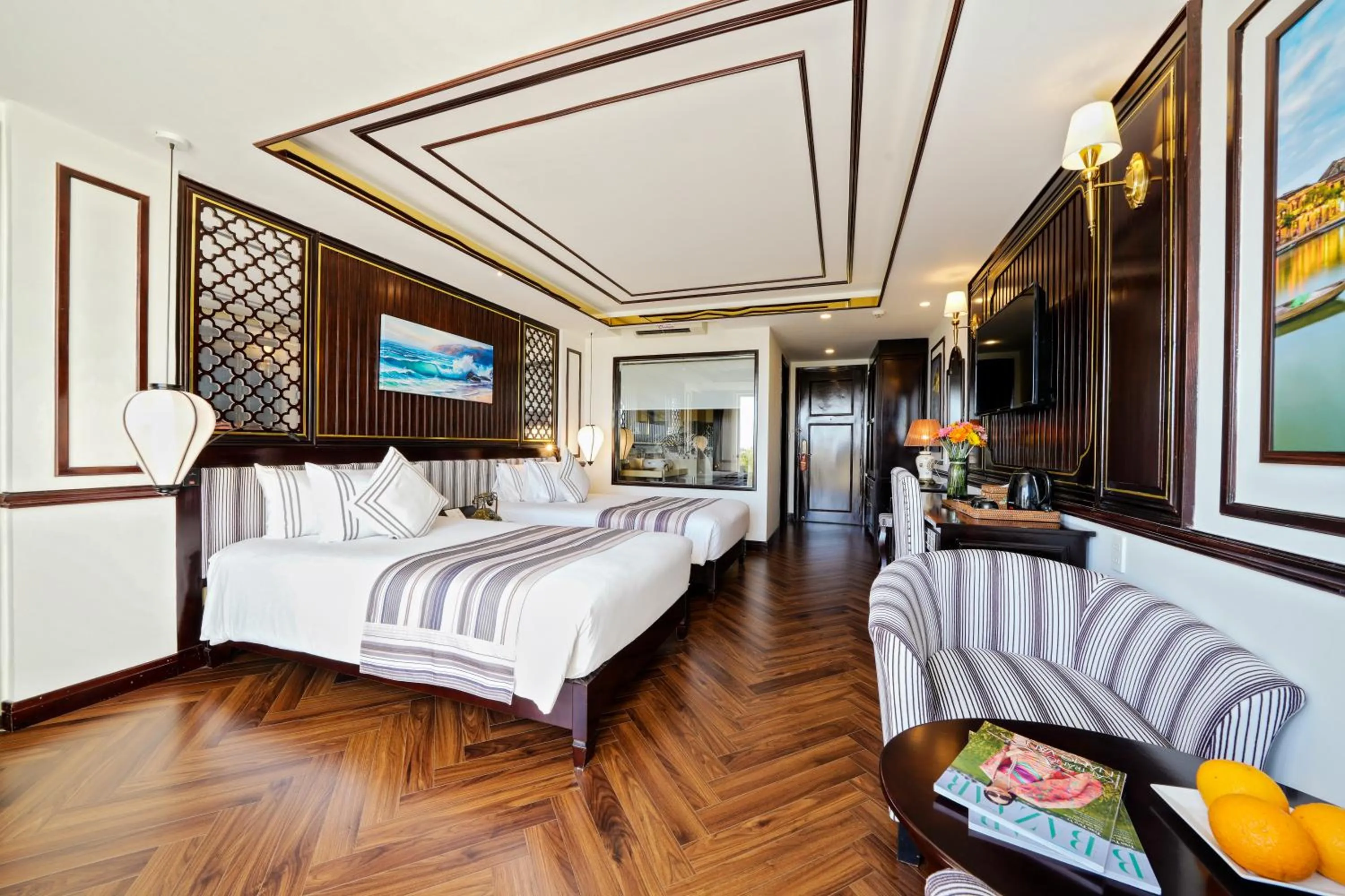 Bed in Le Pavillon Hoi An Luxury Resort & Spa