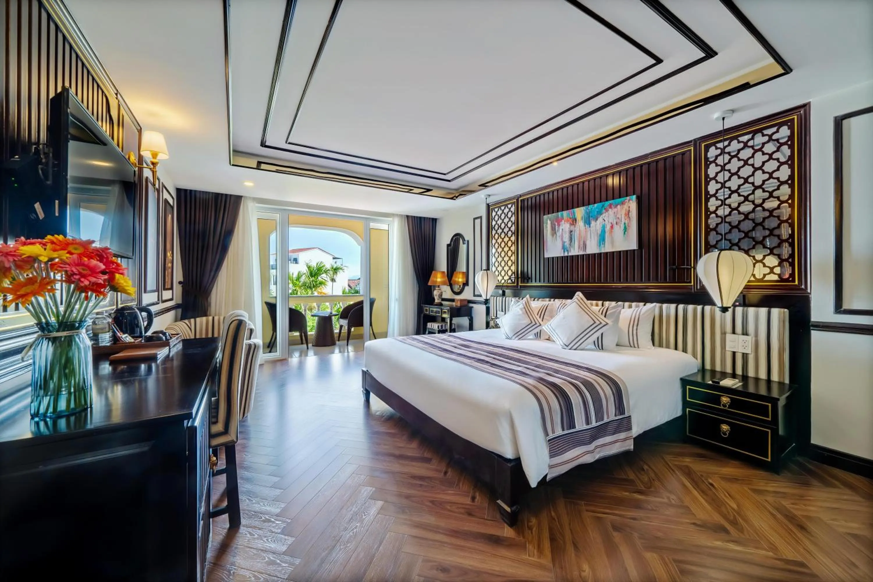 Bed in Le Pavillon Hoi An Luxury Resort & Spa