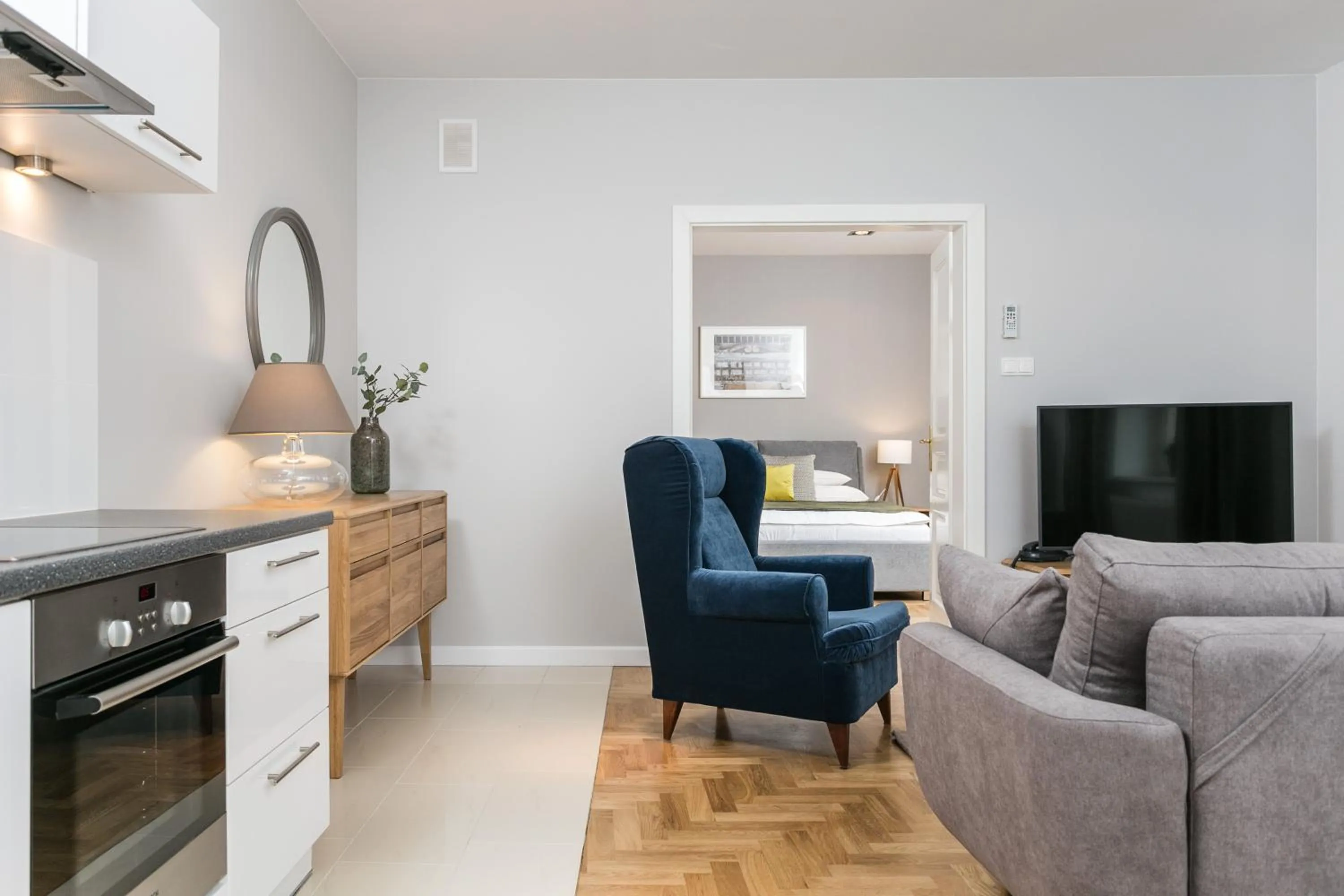 Living room in Venetian House Market Square Aparthotel