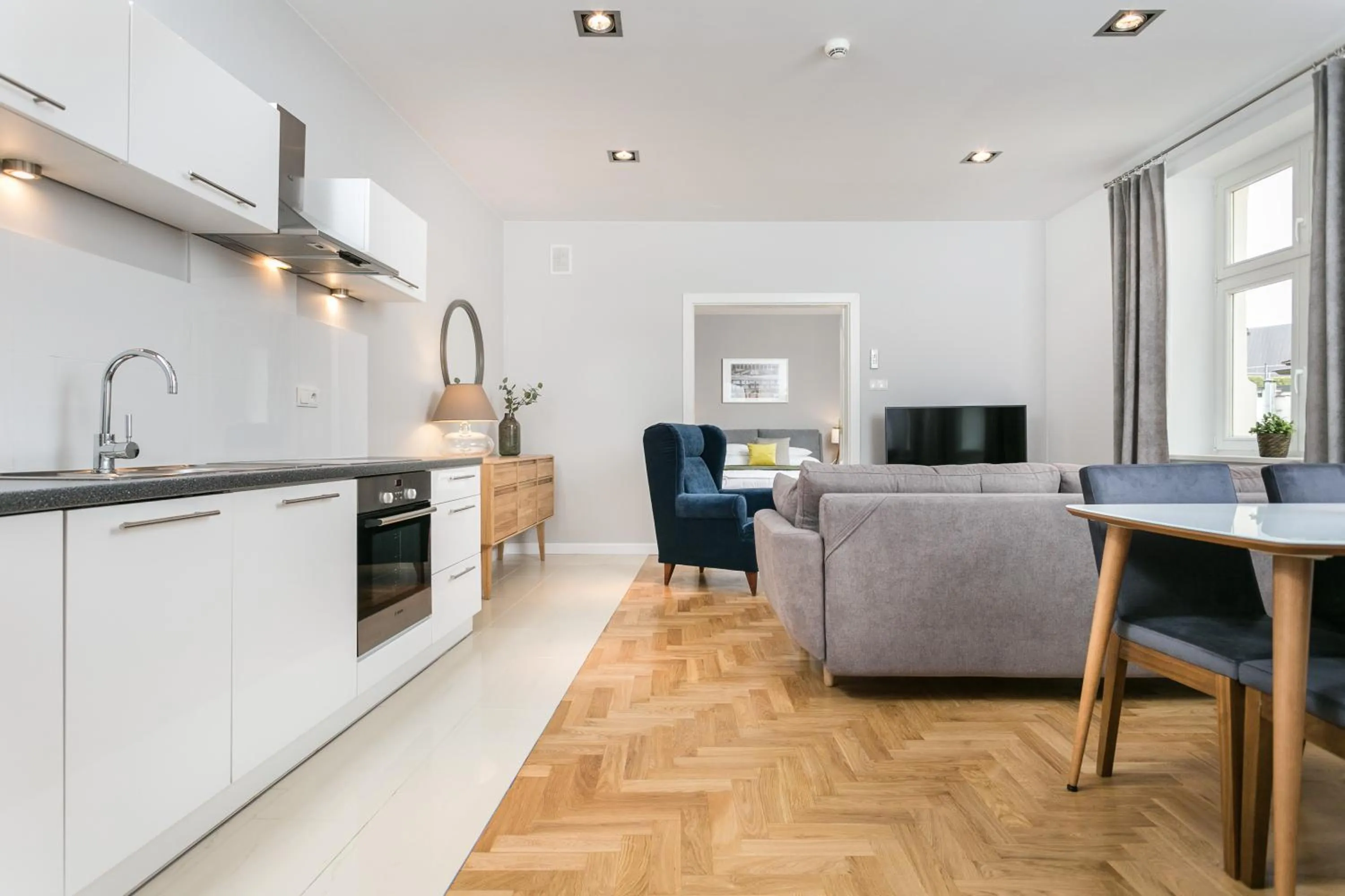 Living room in Venetian House Market Square Aparthotel