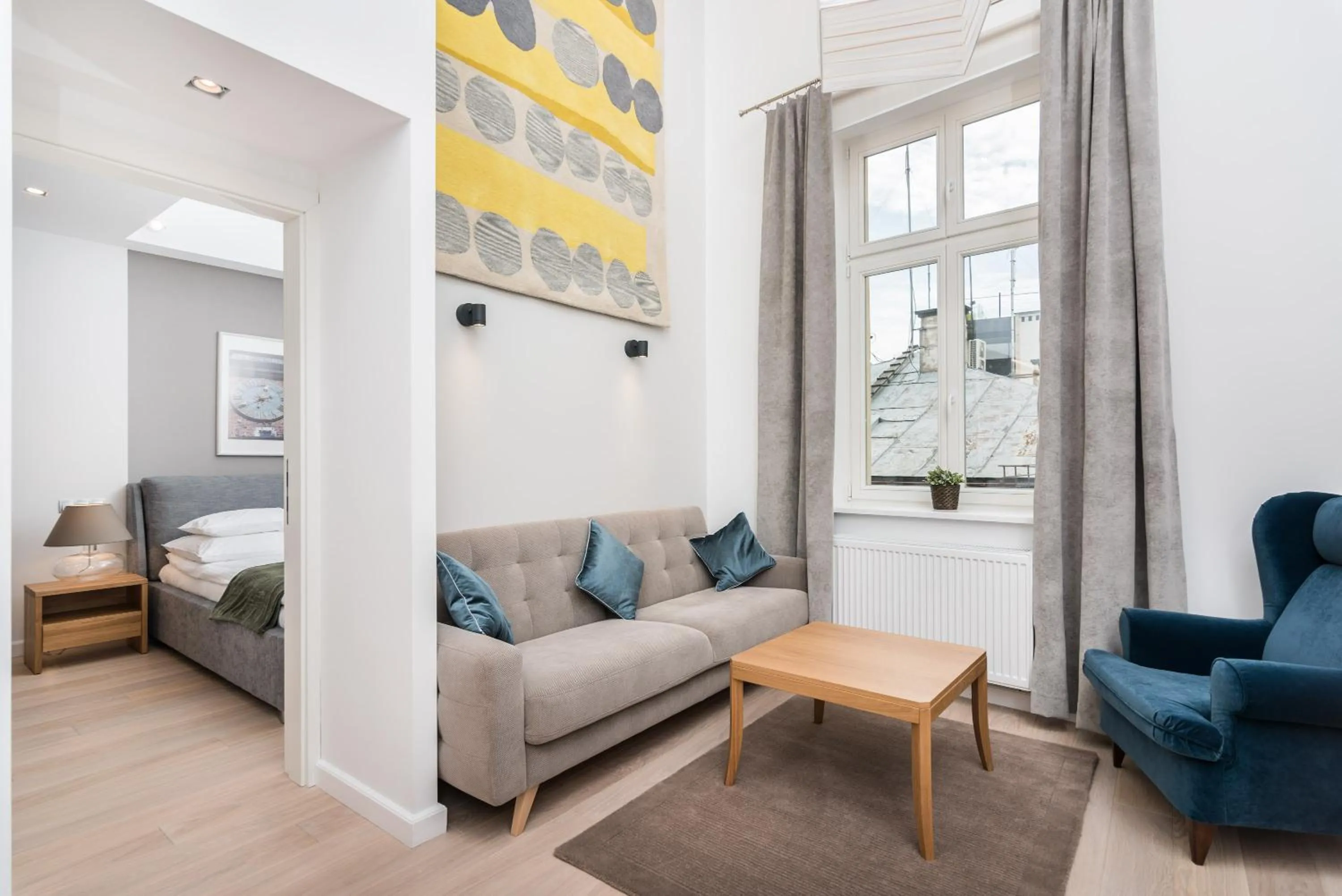 Living room in Venetian House Market Square Aparthotel